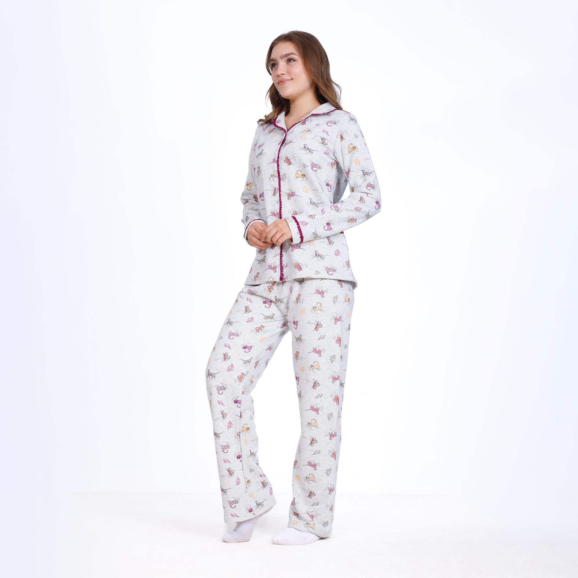 Pajama Set – Buttoned Collar