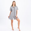 Classic Short Pajama Set with Half Sleeves – Timeless Comfort & Style