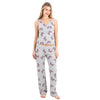 Women’s Butterfly Print Pajama Set – Sleeveless Top & Long Pants