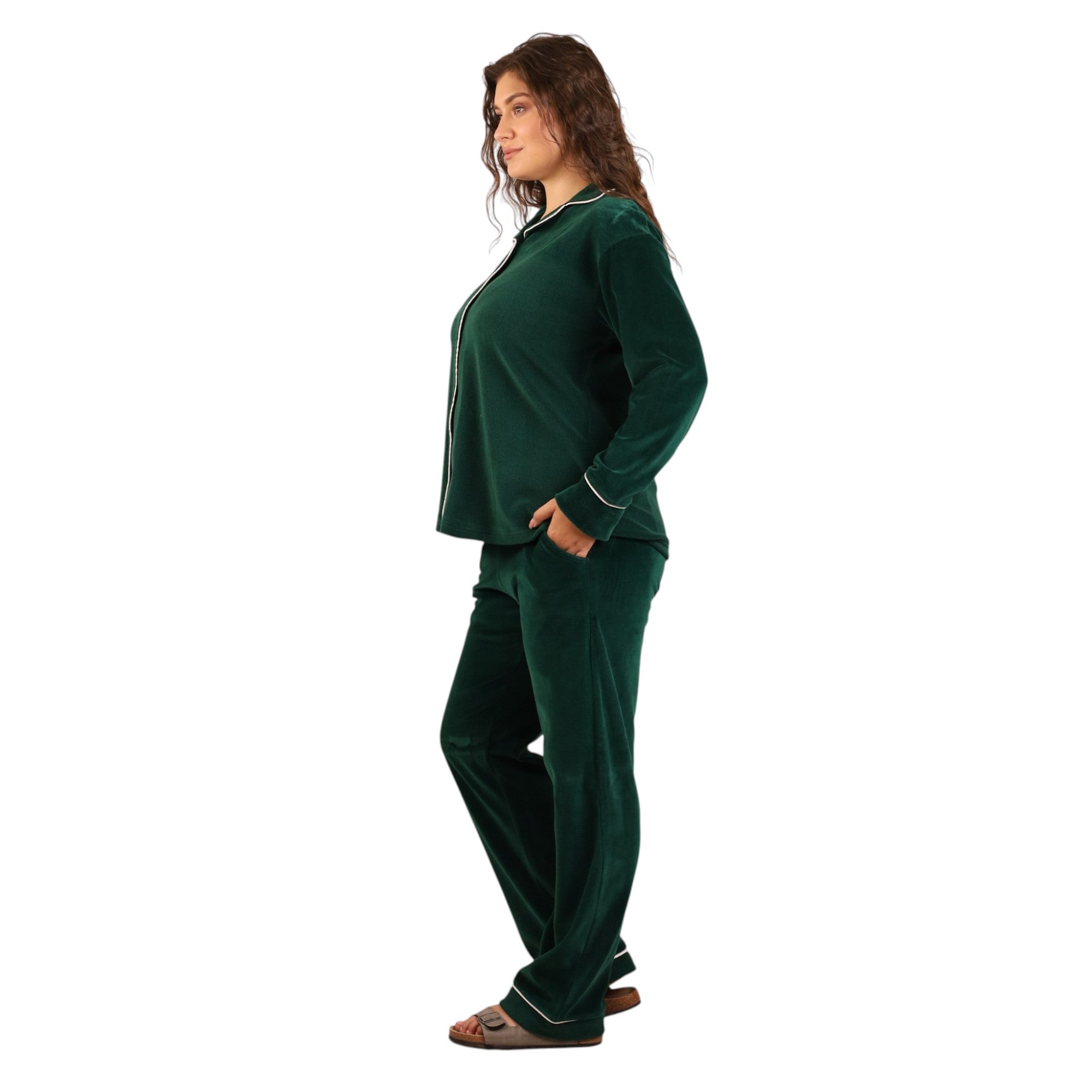 Misk Classic Velvet Pajama Set | FW26