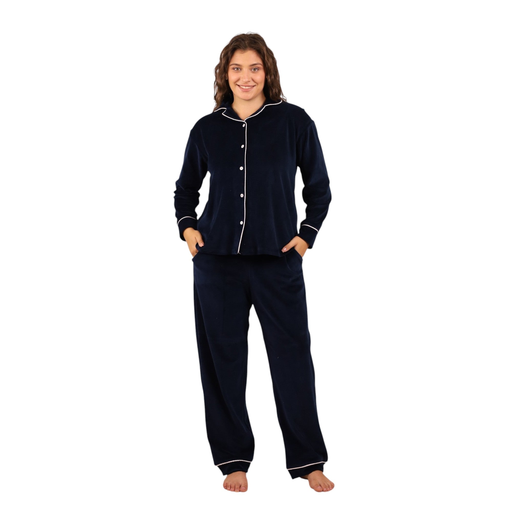 Misk Classic Velvet Pajama Set | FW26
