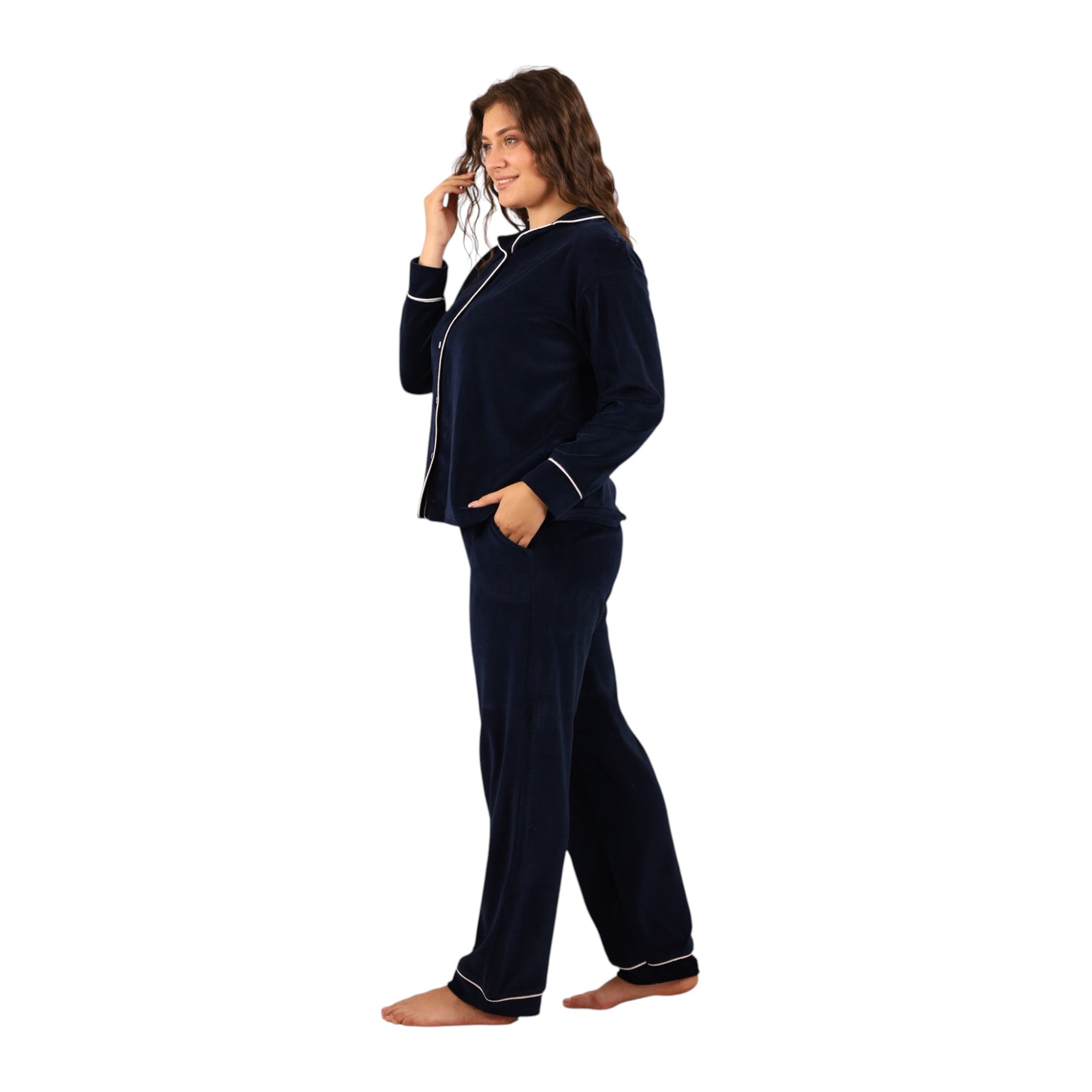 Misk Classic Velvet Pajama Set | FW26
