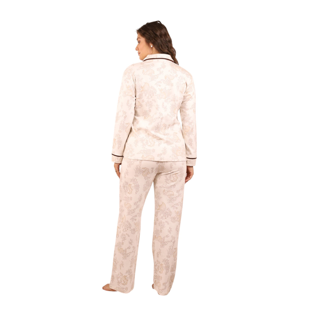 Classic Printed Buttoned Pajama Set | FW26