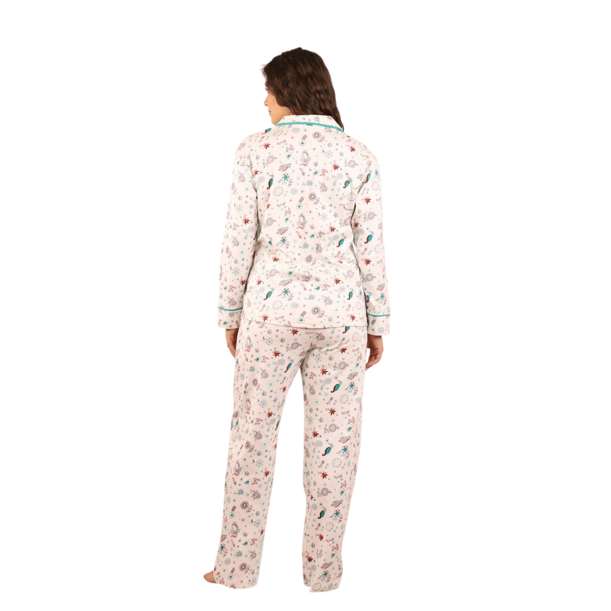 Printed Buttoned Pajama Set | FW26