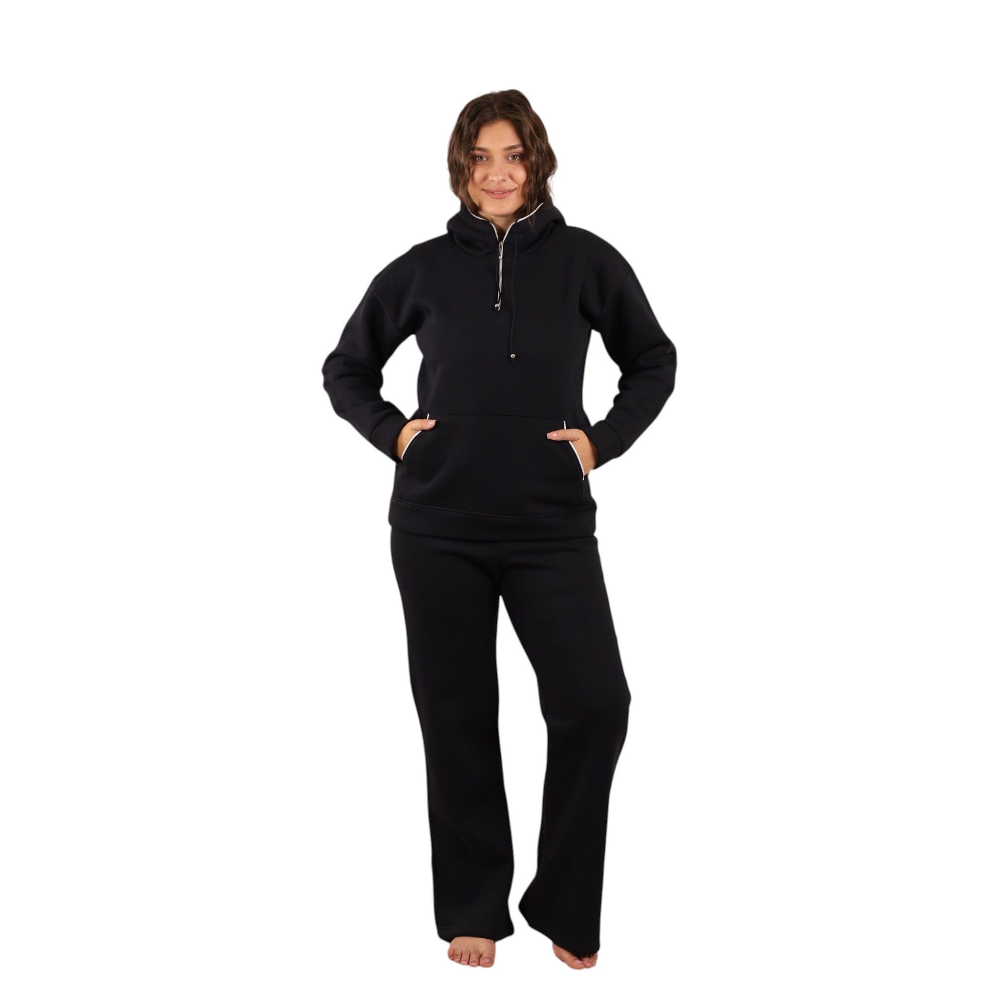 Hooded Wide-Leg Pajama Set | FW26