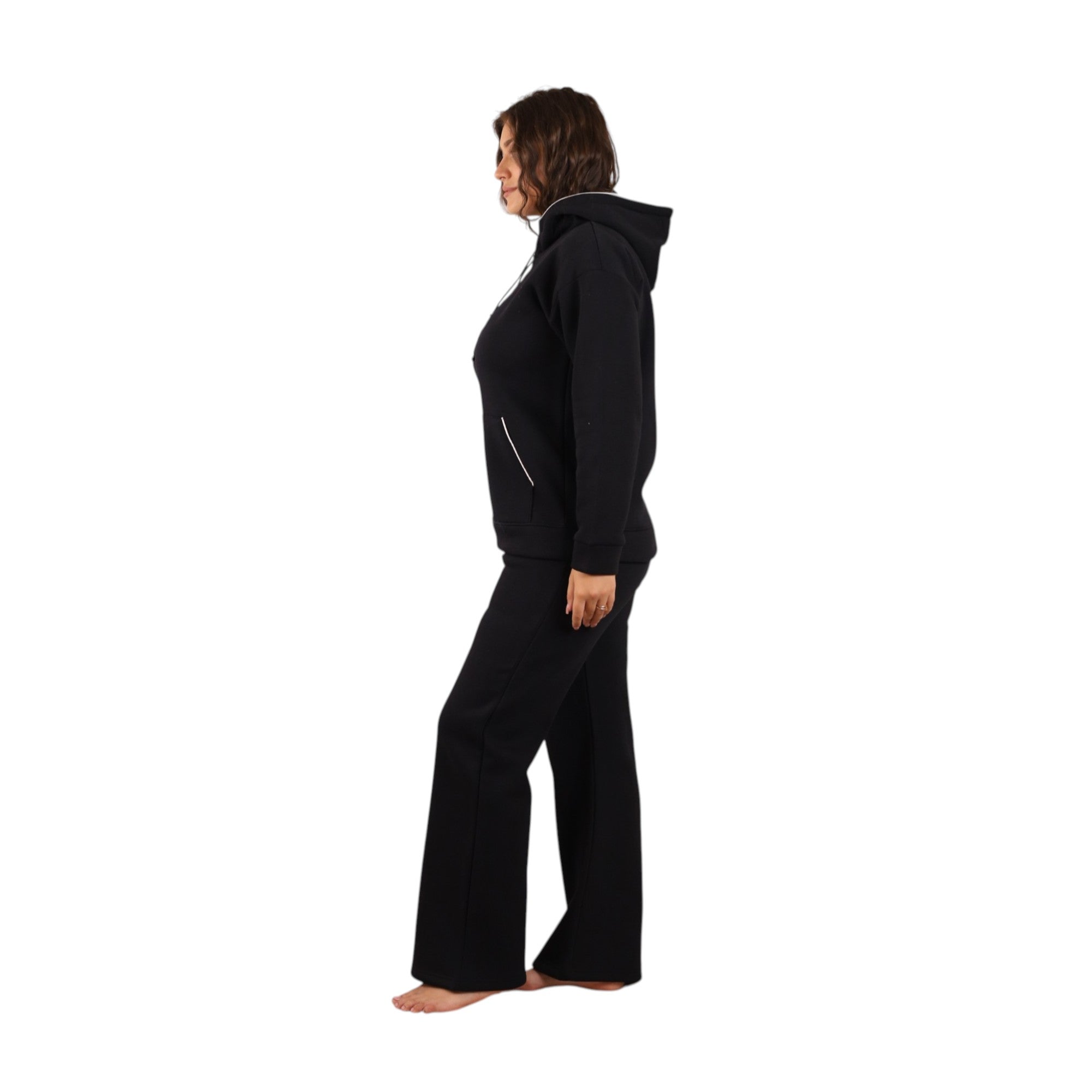 Hooded Wide-Leg Pajama Set | FW26