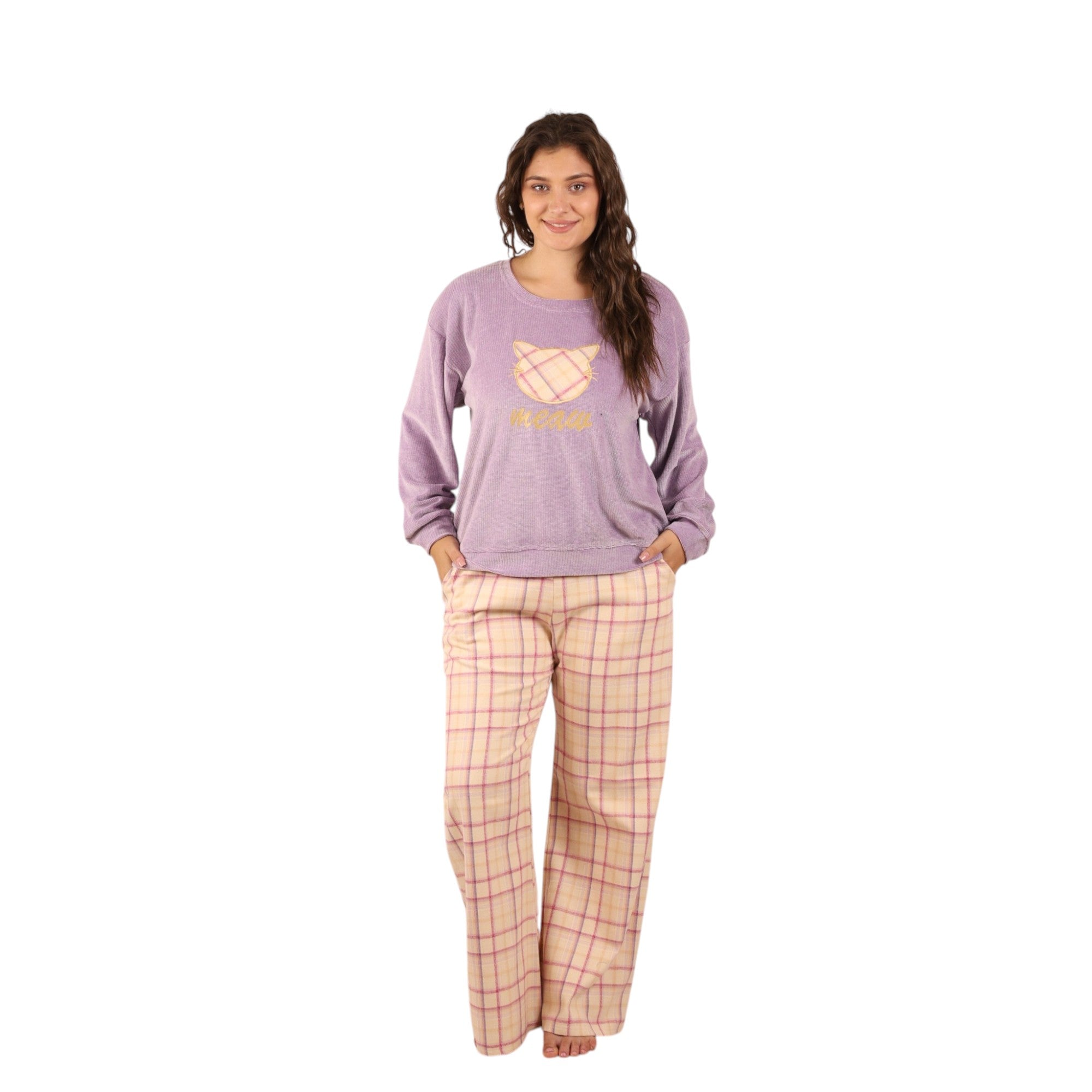 Plaid Pants Pajama Set | FW26