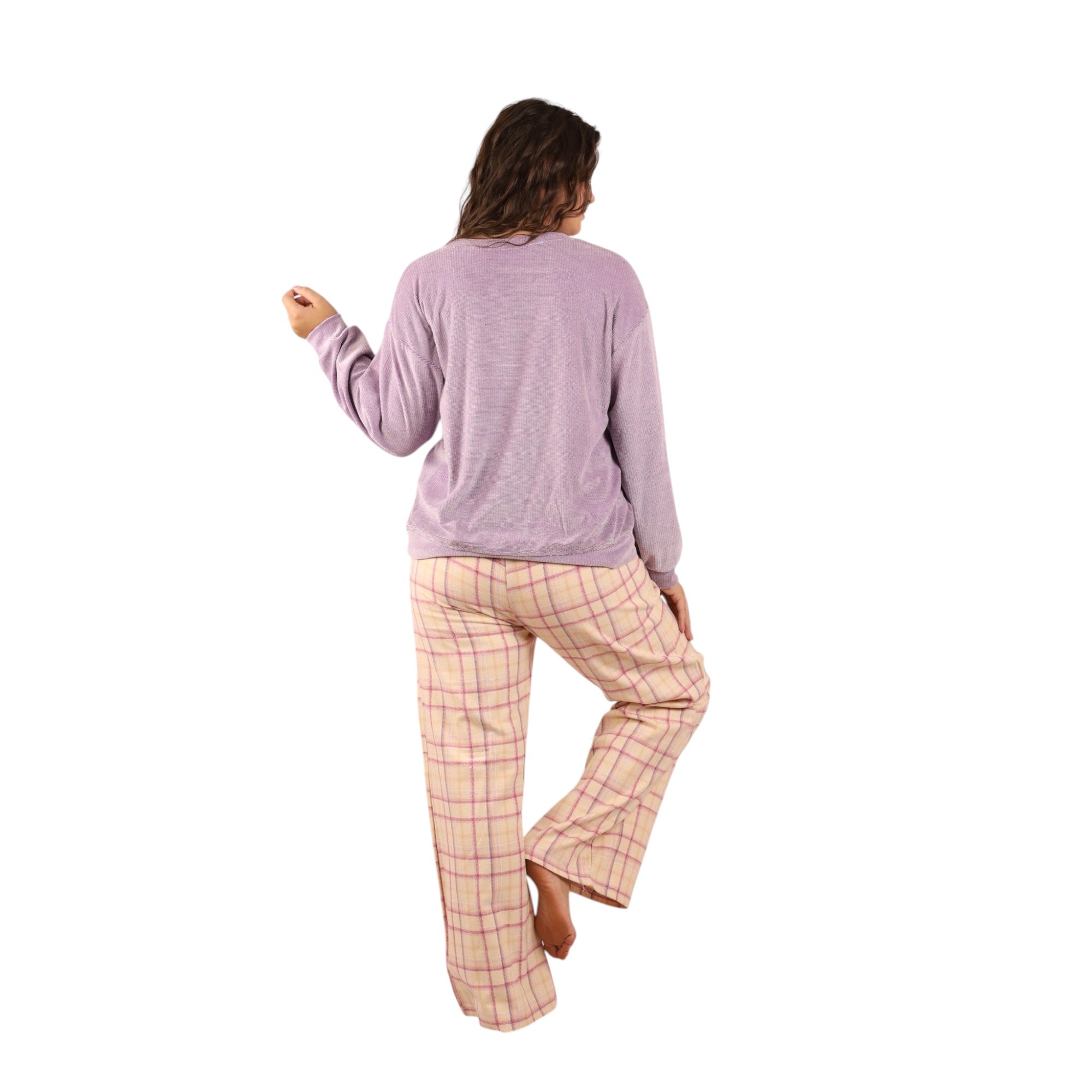 Plaid Pants Pajama Set | FW26