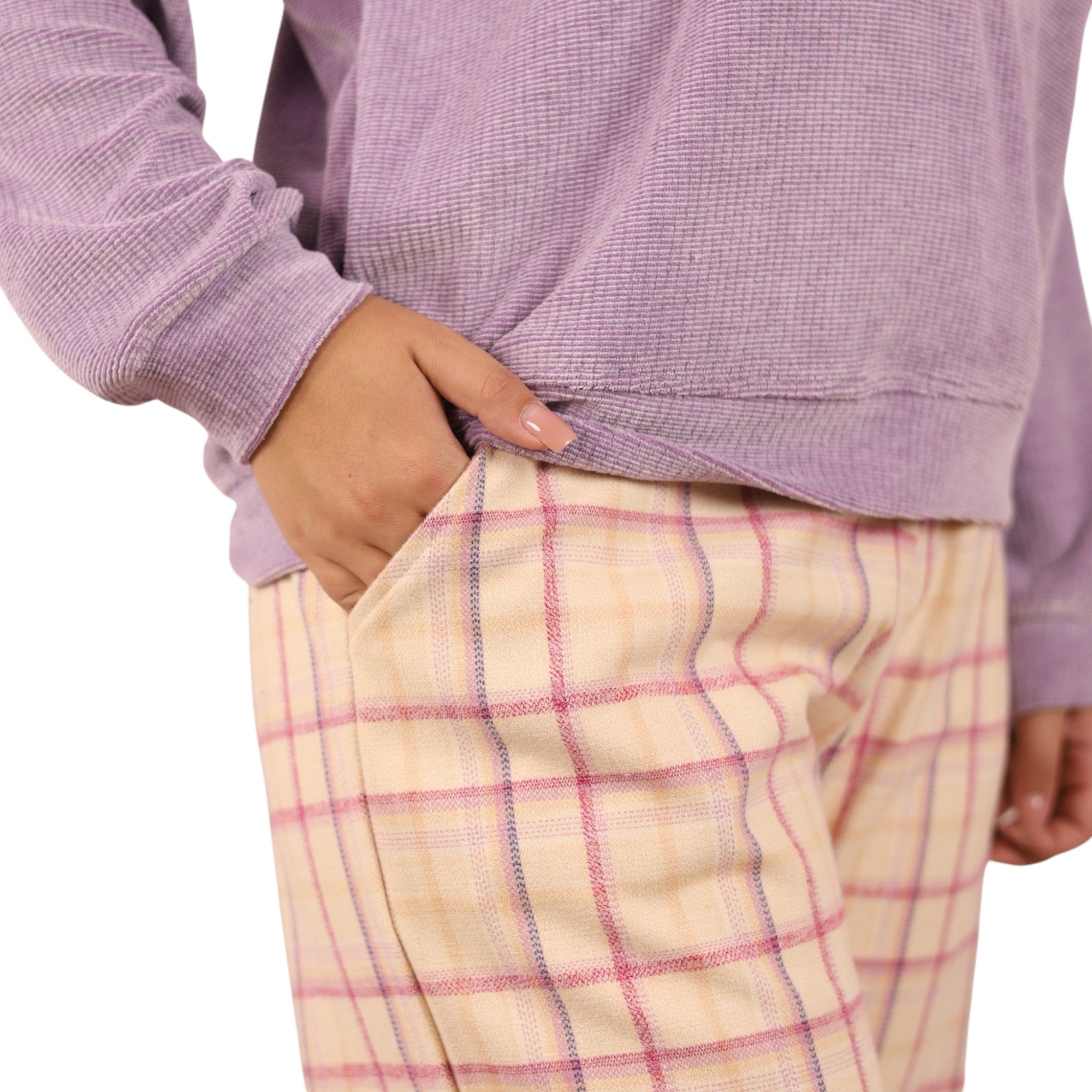 Plaid Pants Pajama Set | FW26