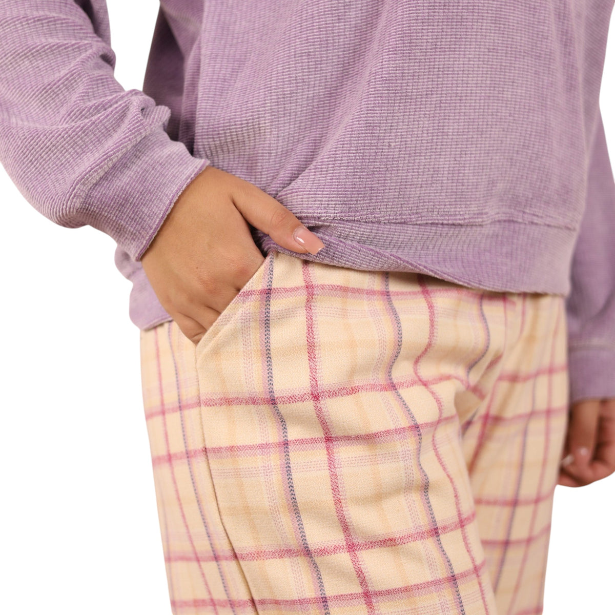 Plaid Pants Pajama Set | FW26