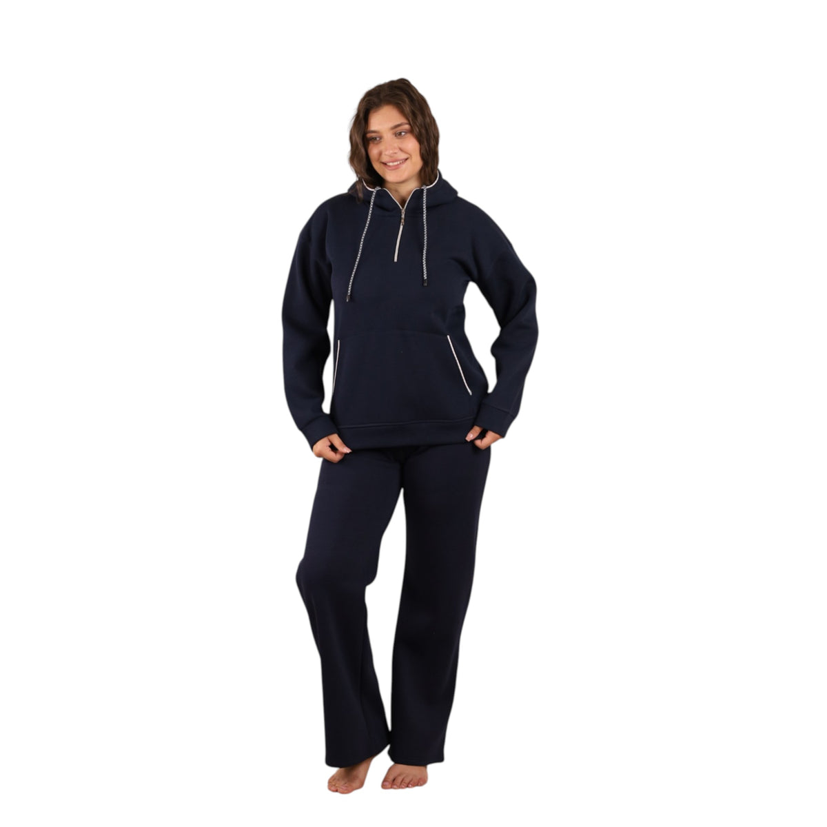 Hooded Wide-Leg Pajama Set | FW26
