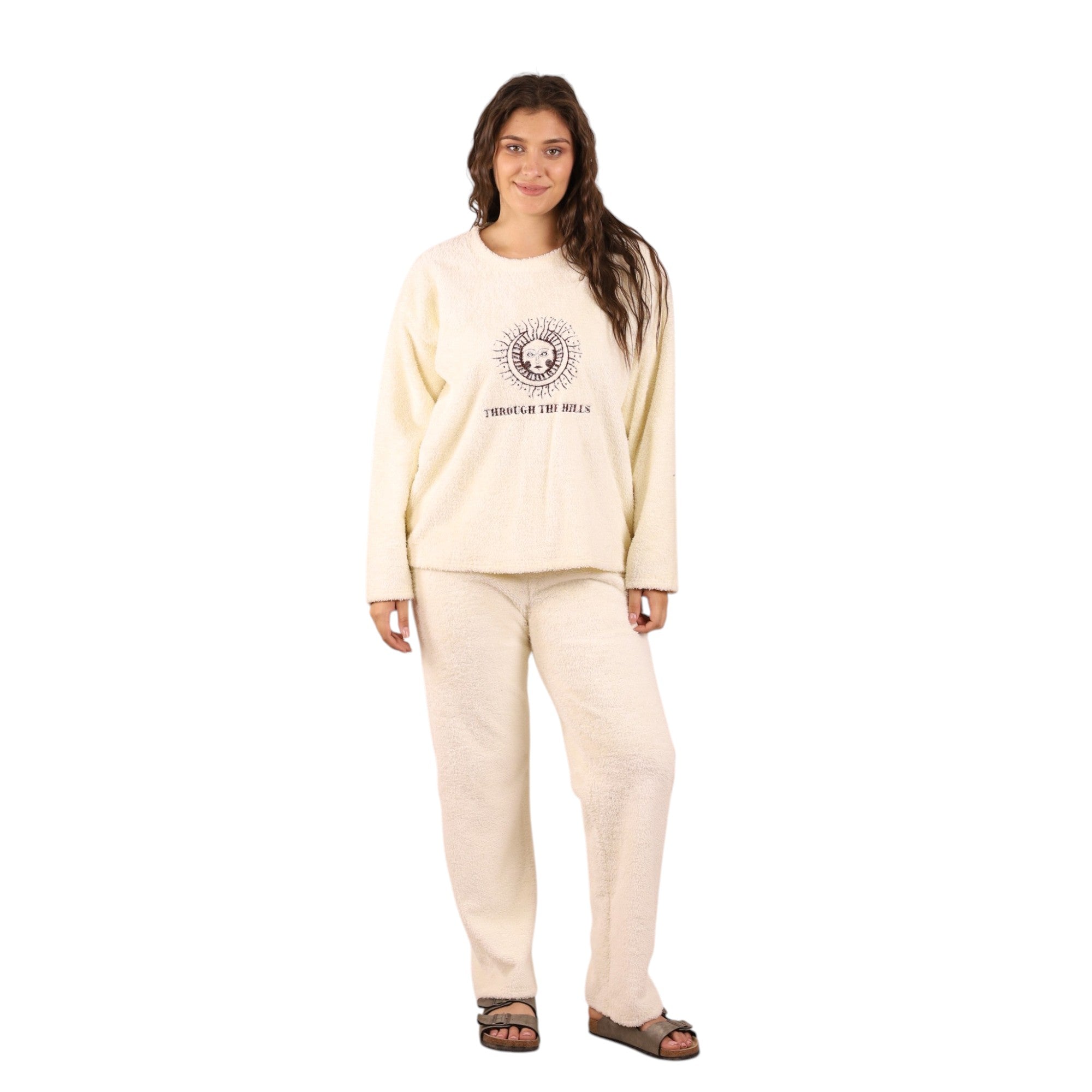 Sunburst Embroidered Pajama Set | FW26
