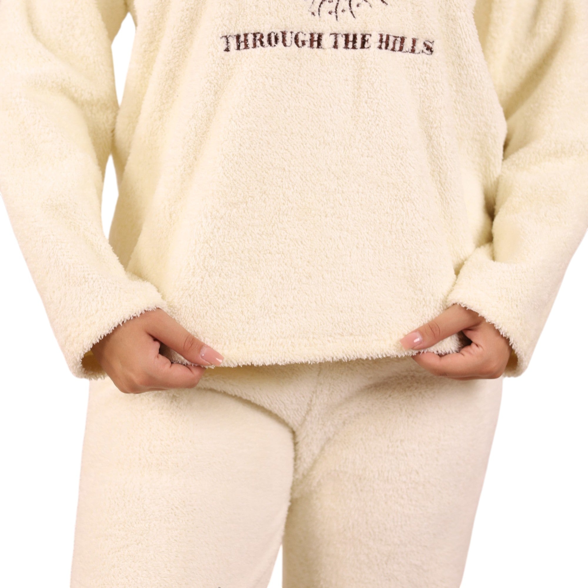 Sunburst Embroidered Pajama Set | FW26