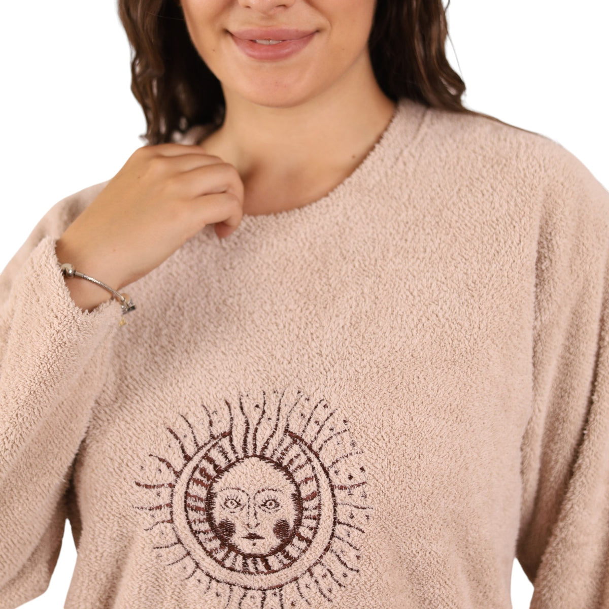 Sunburst Embroidered Pajama Set | FW26