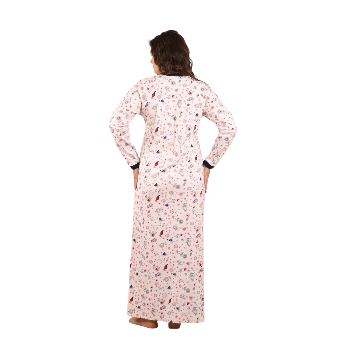 Elegant Printed Charm Nightgown | FW26