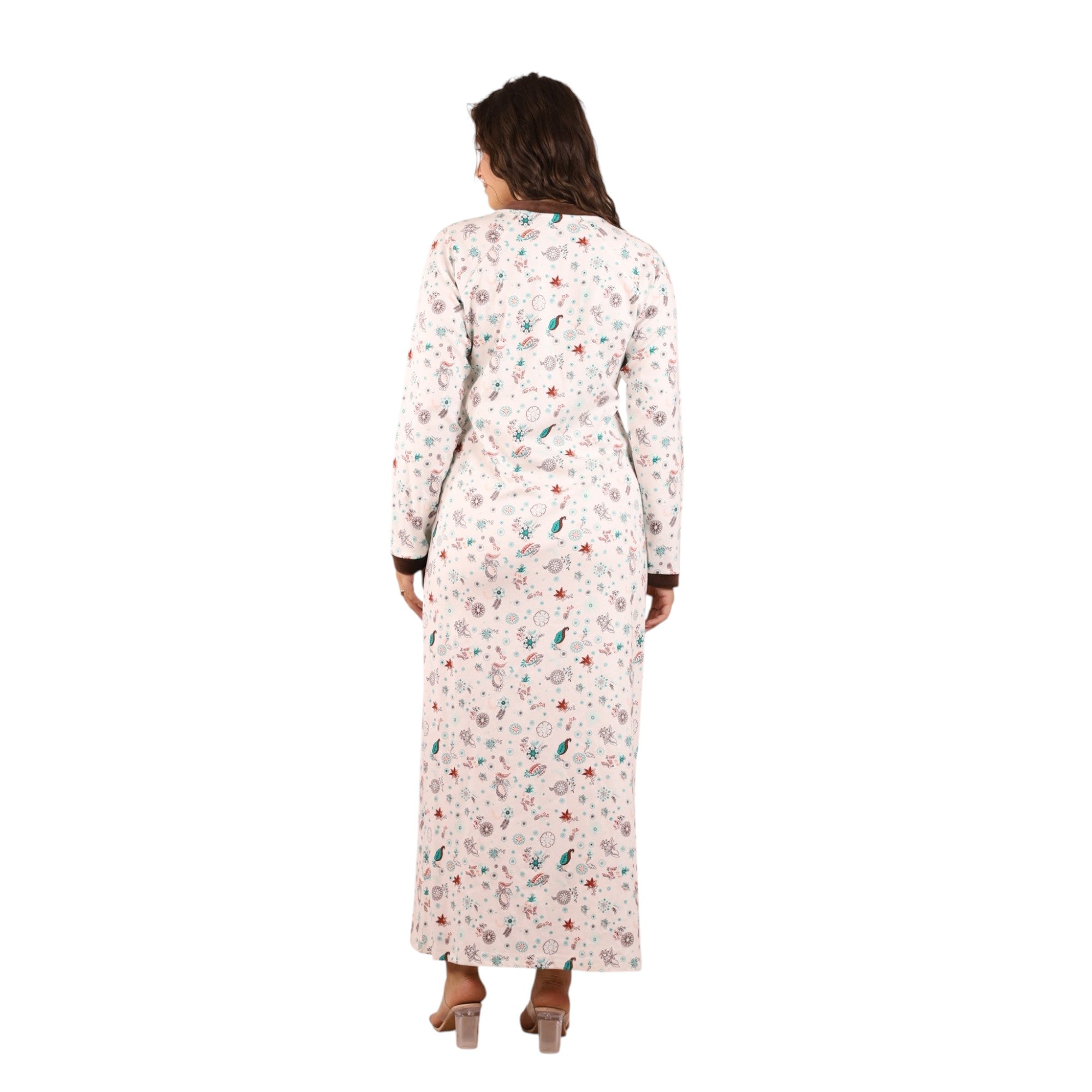 Elegant Printed Charm Nightgown | FW26