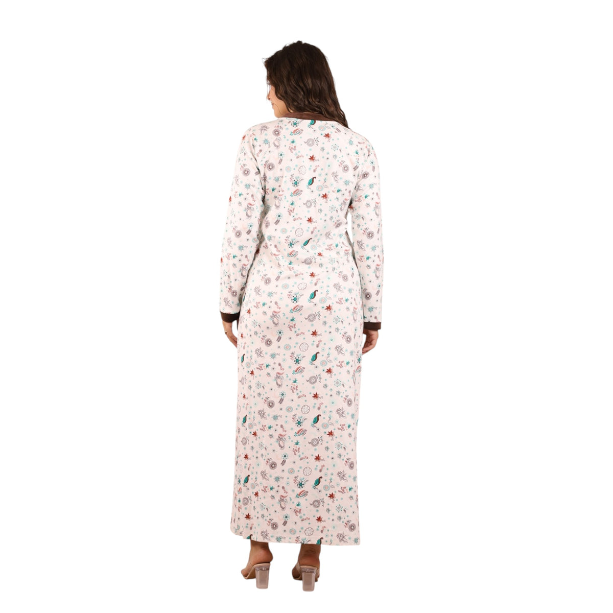 Elegant Printed Charm Nightgown | FW26