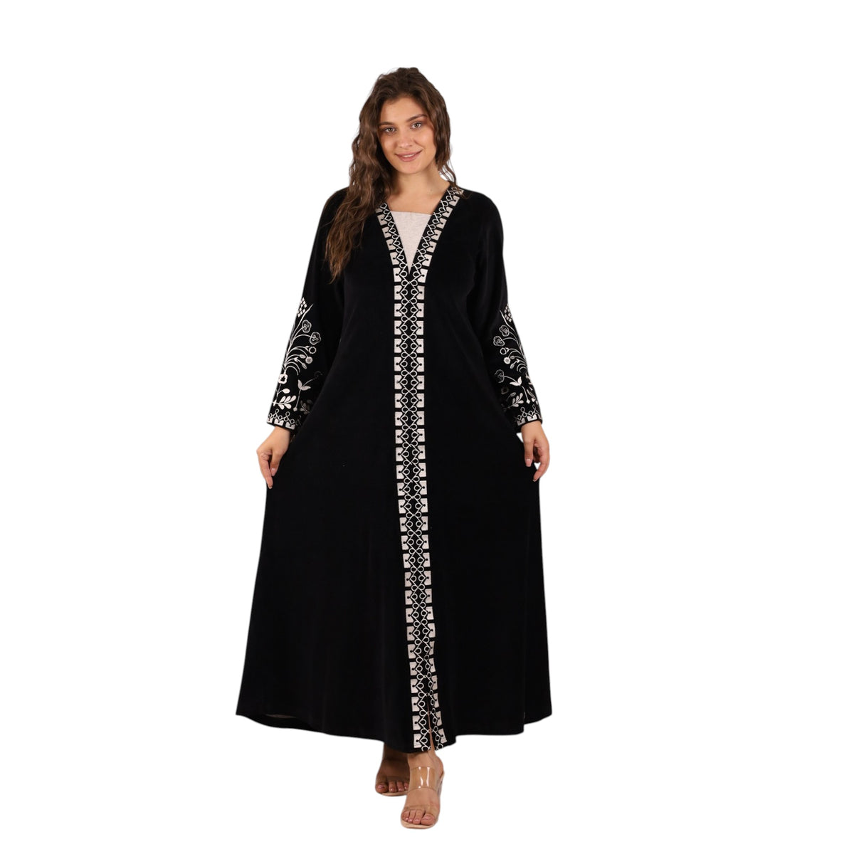 Embroidered Trim Layali Abaya | FW26