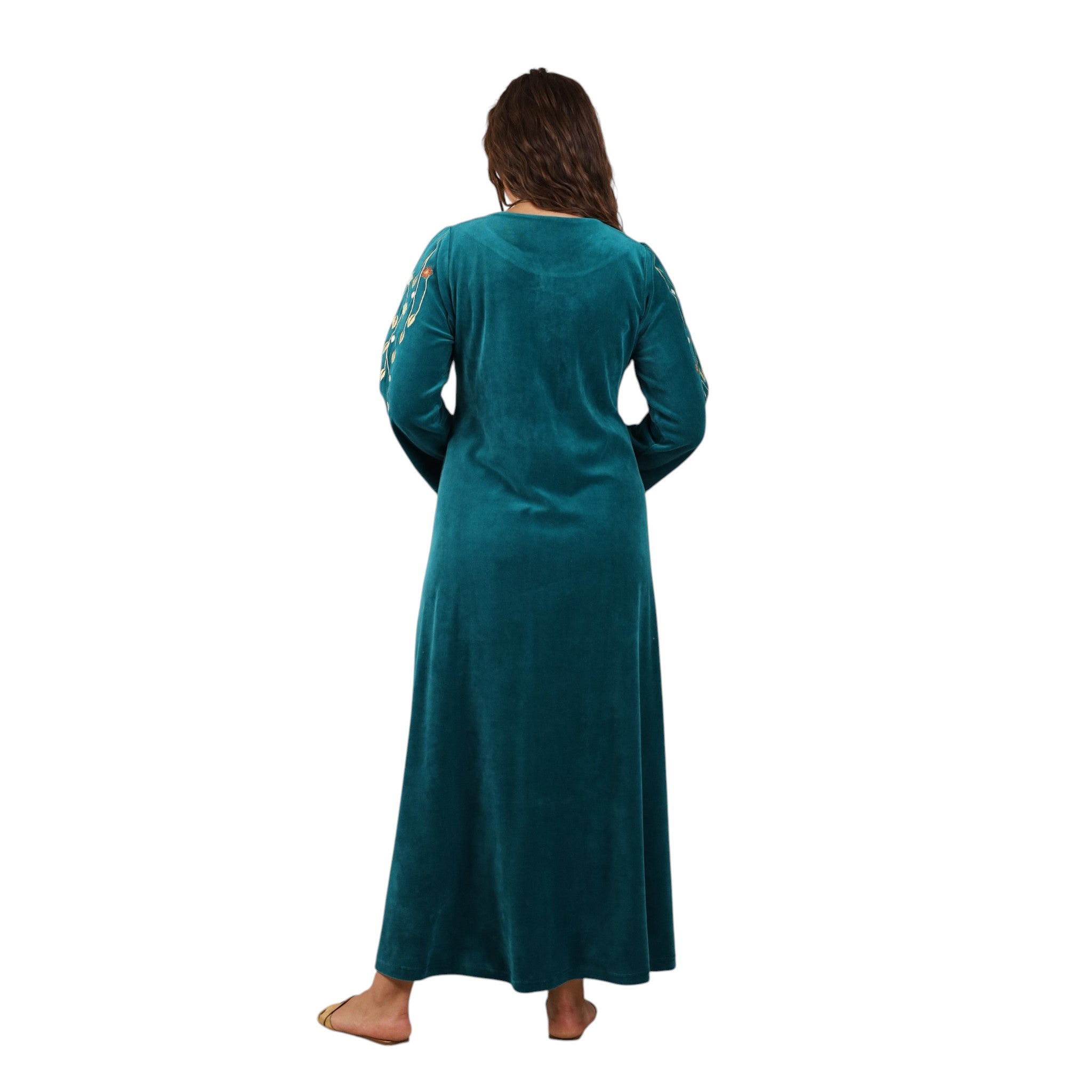 Leaf Embroidery Awraq Abaya | FW26