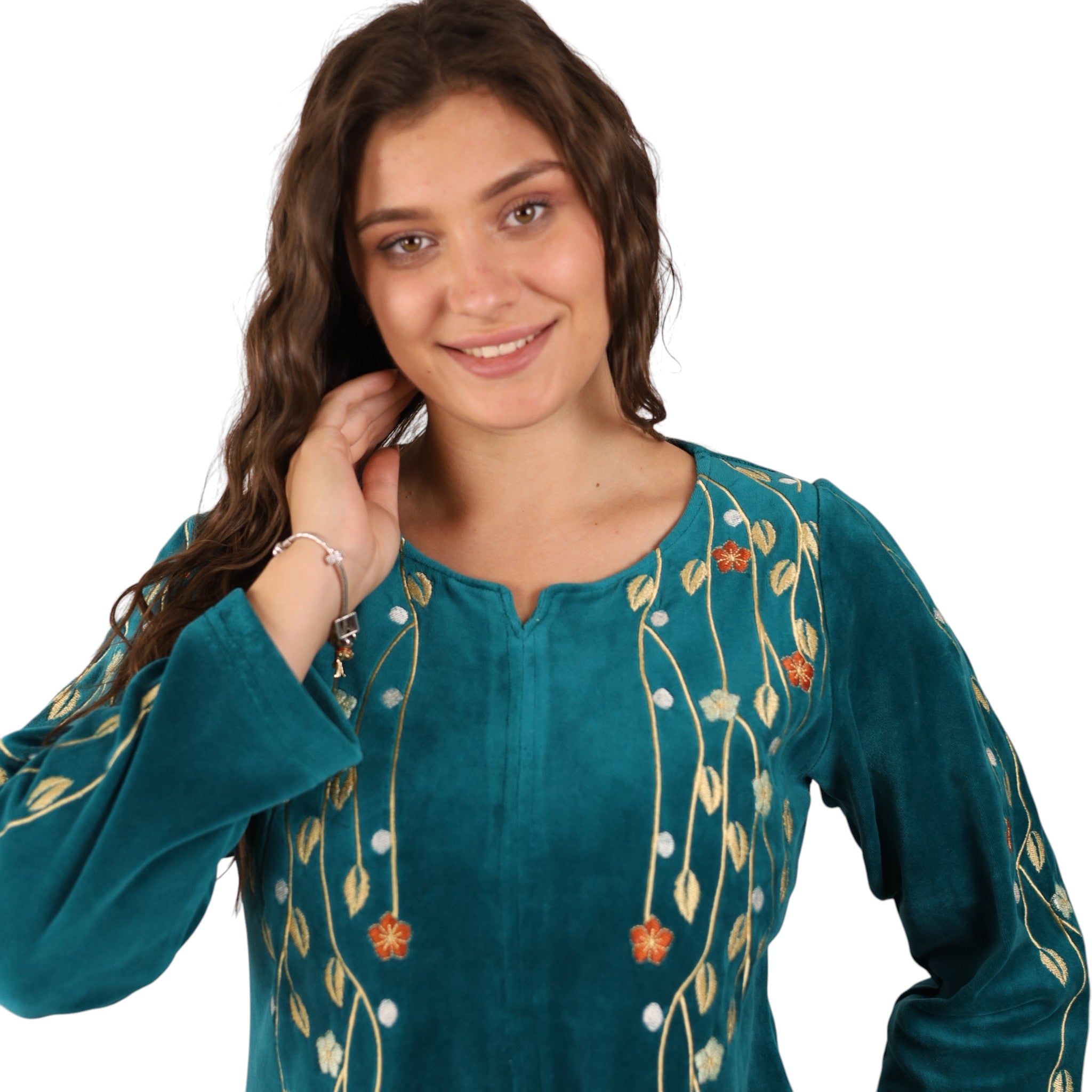 Leaf Embroidery Awraq Abaya | FW26