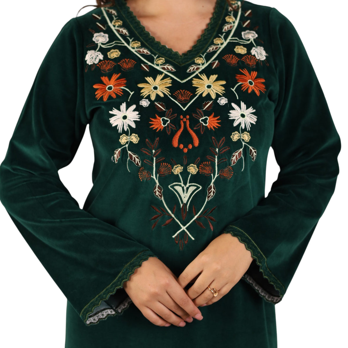 Raneem Floral Embroidered Abaya | FW26