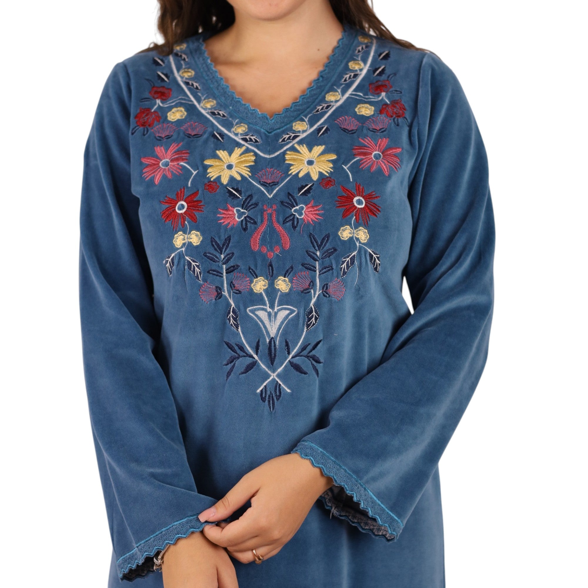 Raneem Floral Embroidered Abaya | FW26