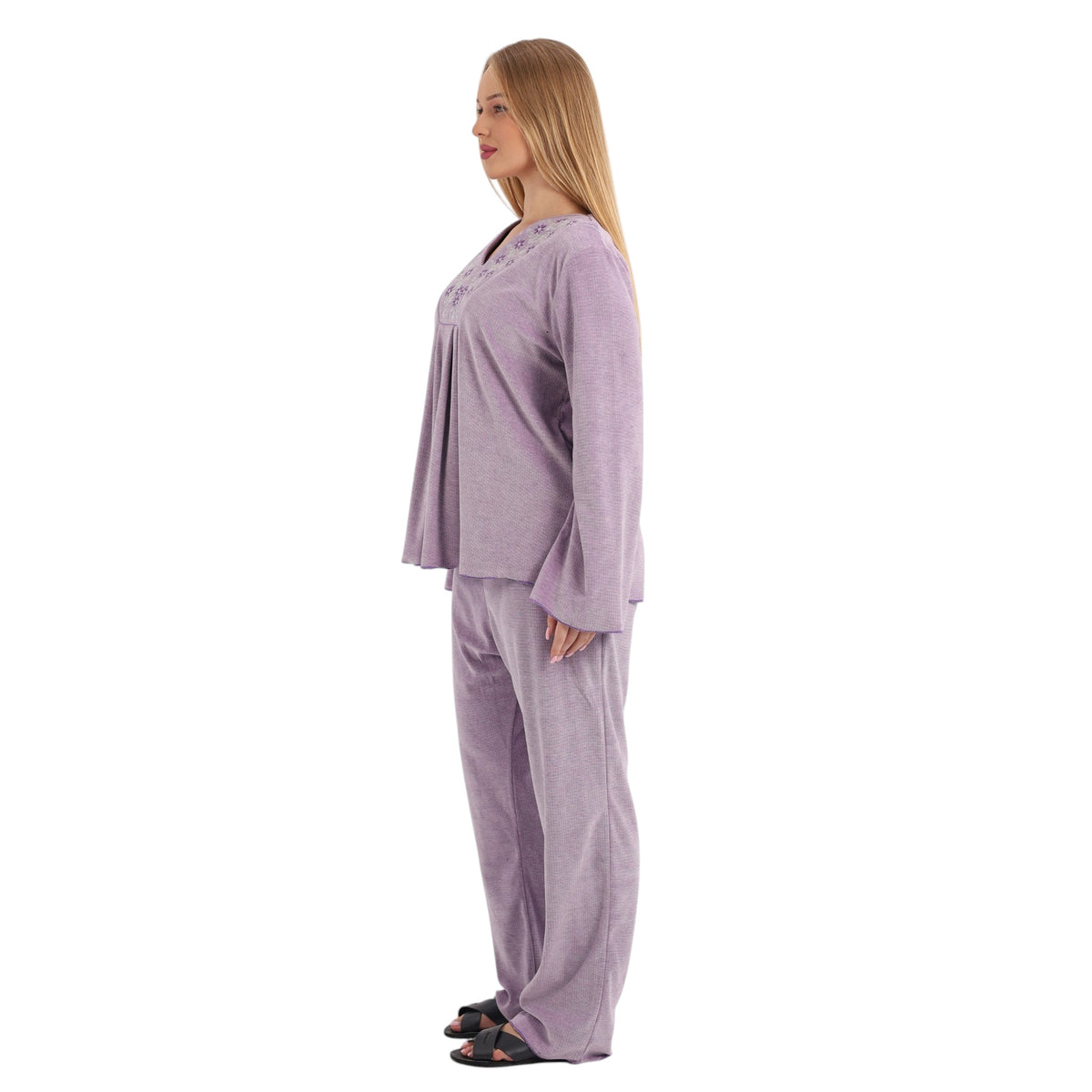 Viola Embroidered Pajama Set  | FW26