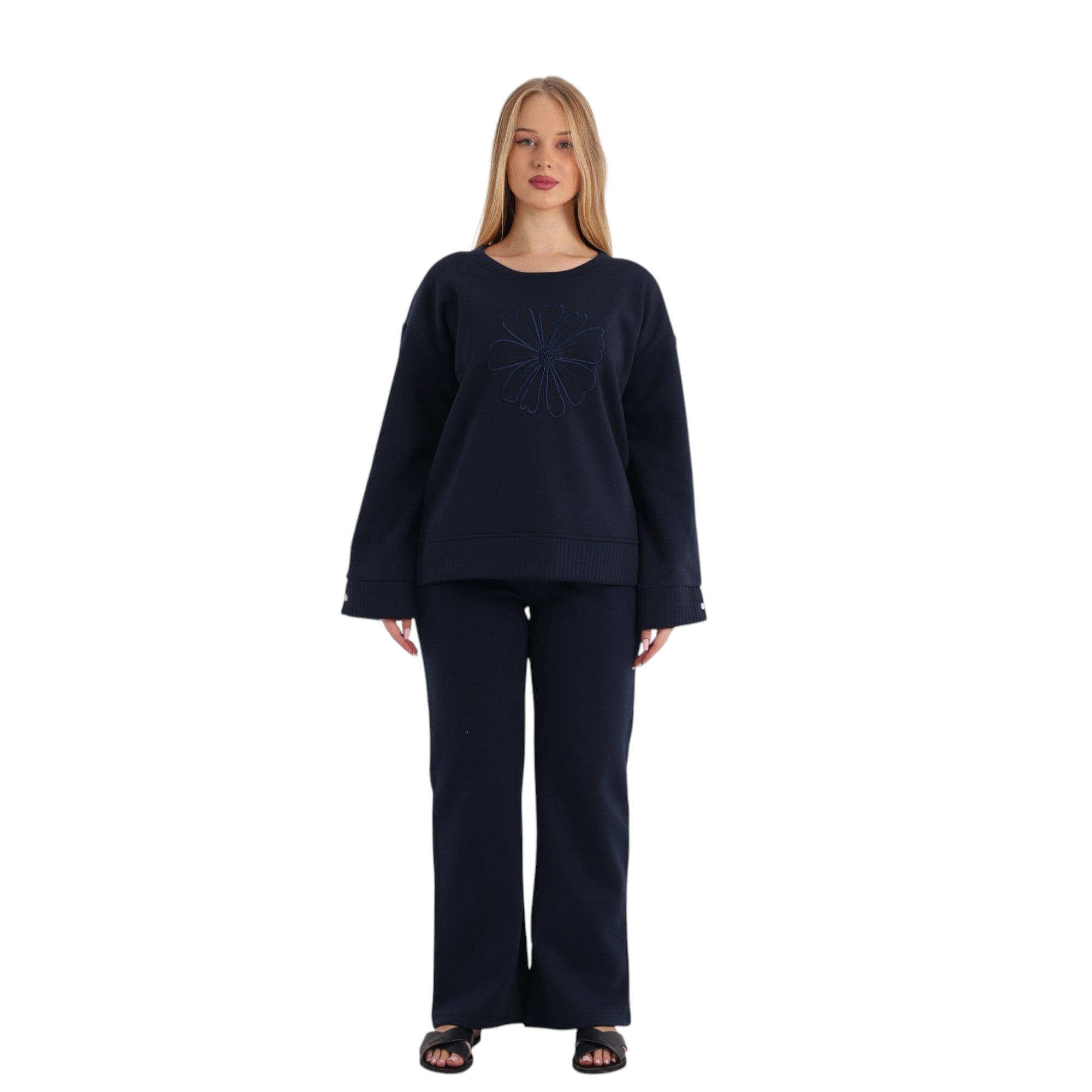 Floral Embroidered Pajama Set | FW26