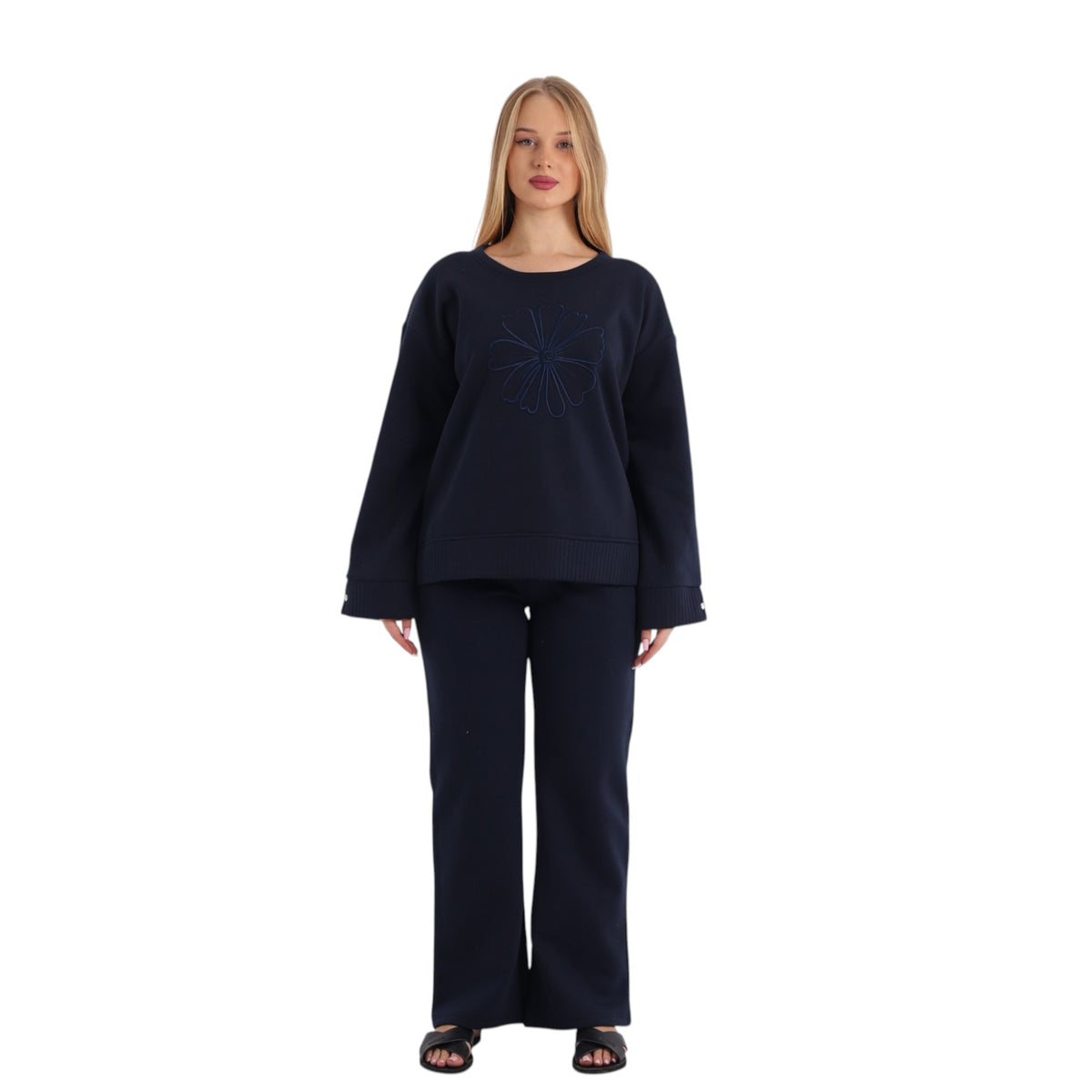 Floral Embroidered Pajama Set | FW26