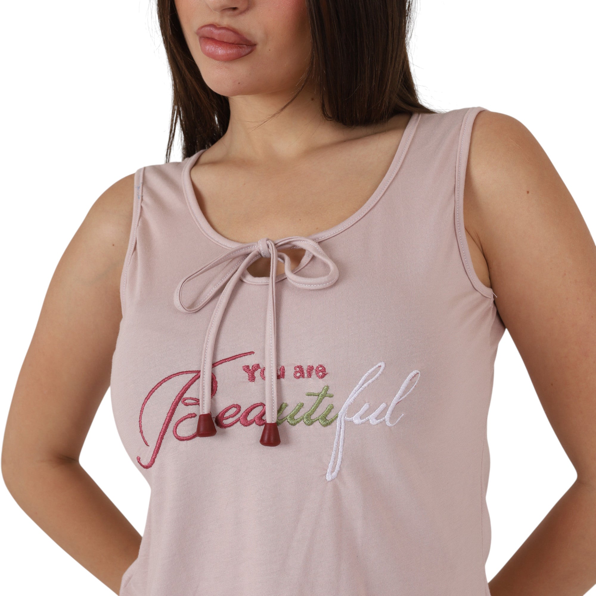 Printed Wide-Leg Pajama Set