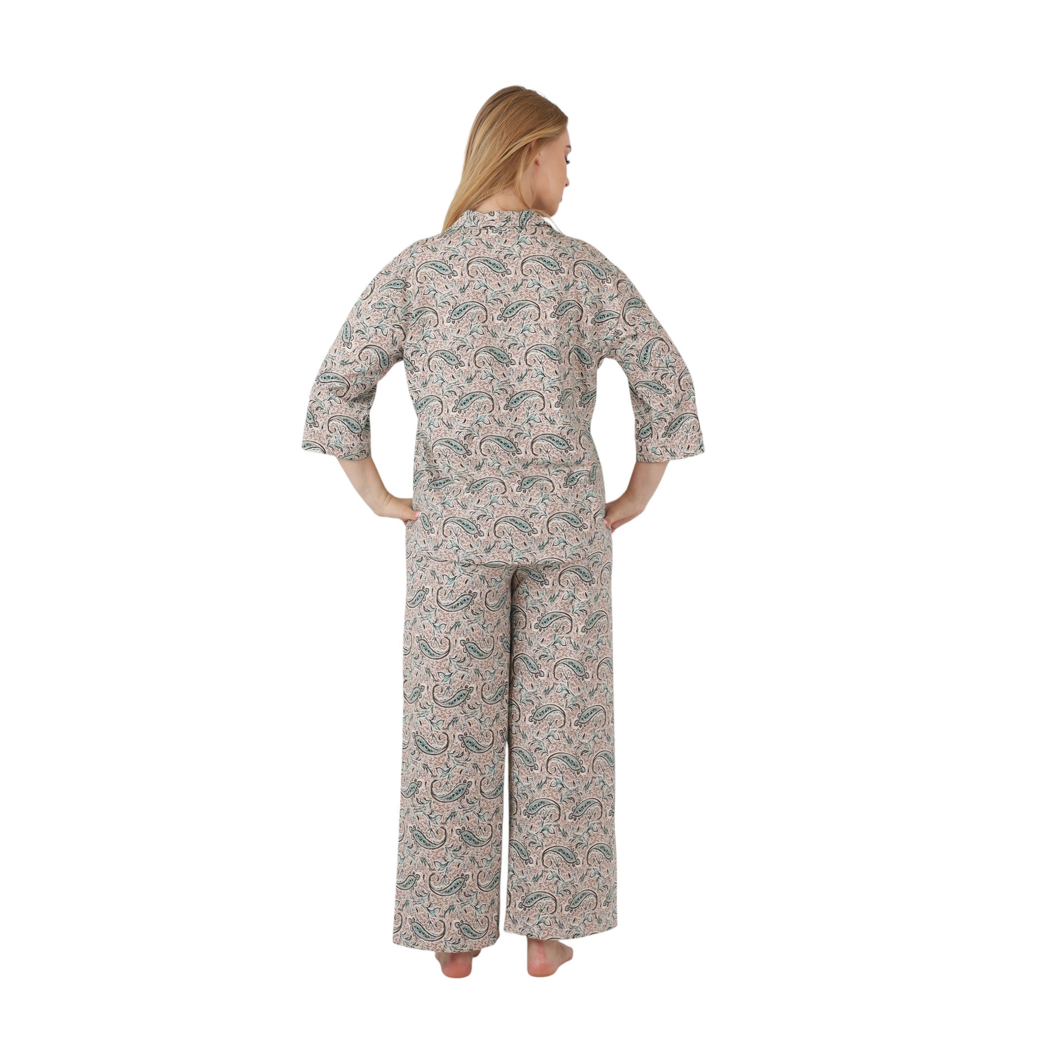 Classic Paisley Button-Up Pajama