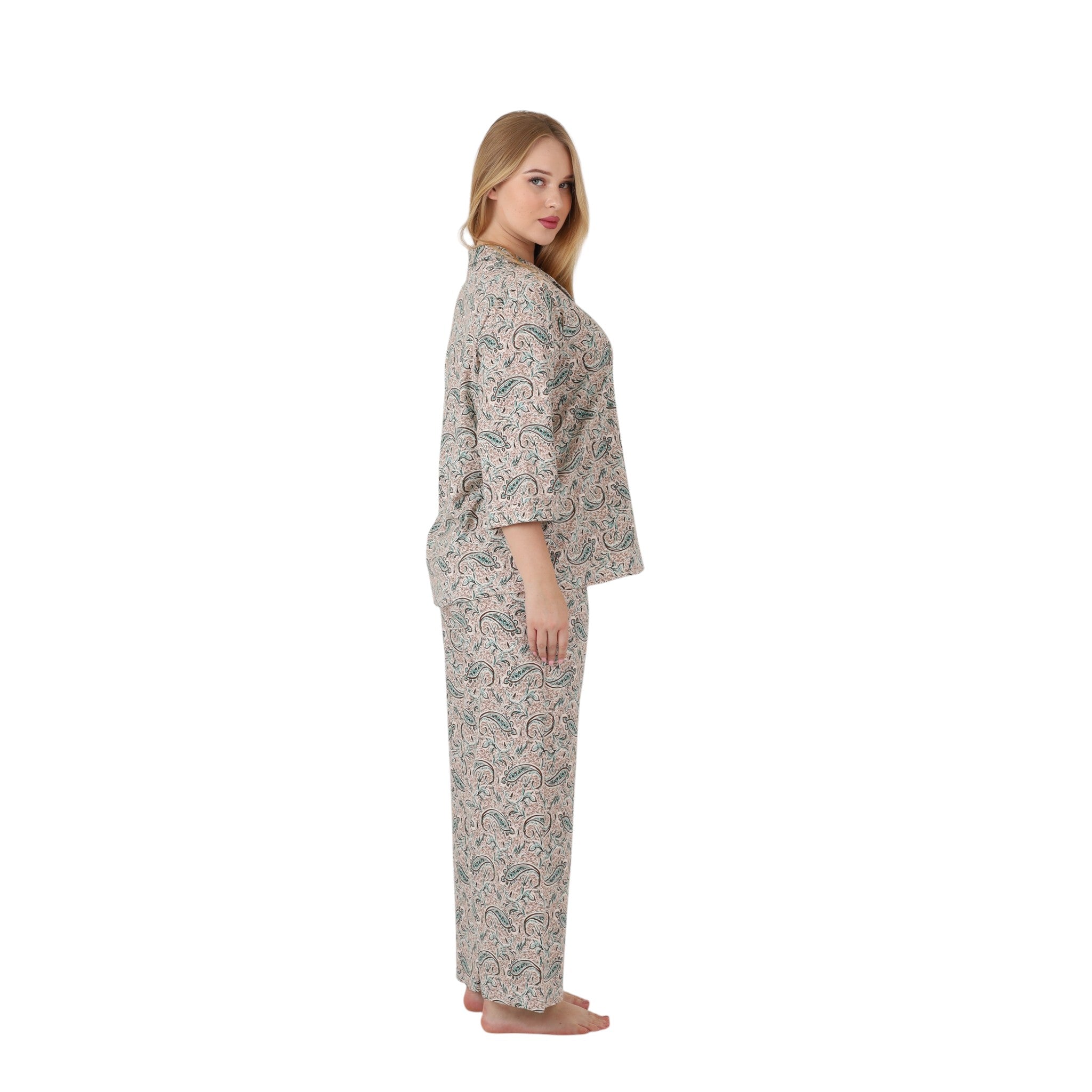 Classic Paisley Button-Up Pajama