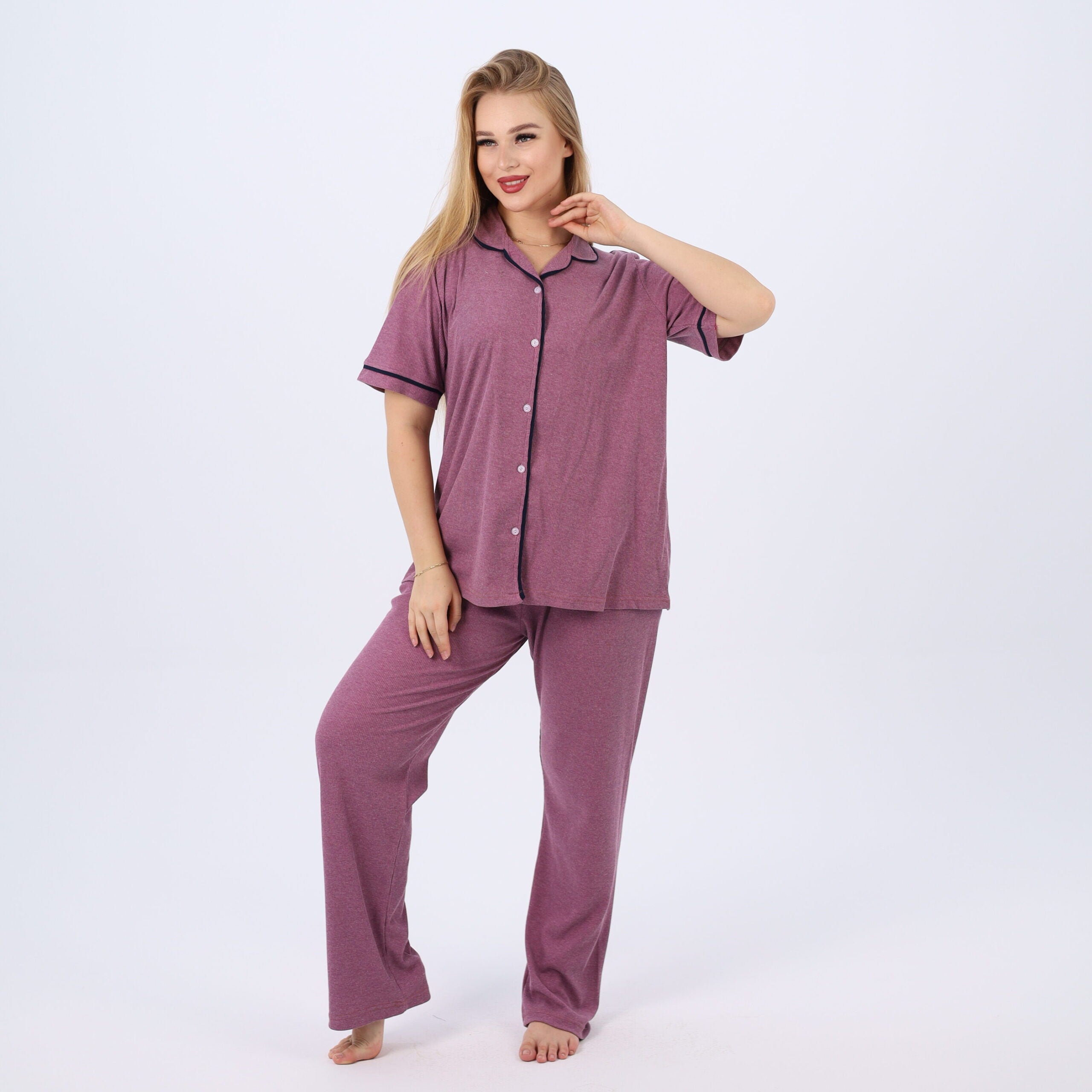 Classic Cotton Plus Size Pajama Set