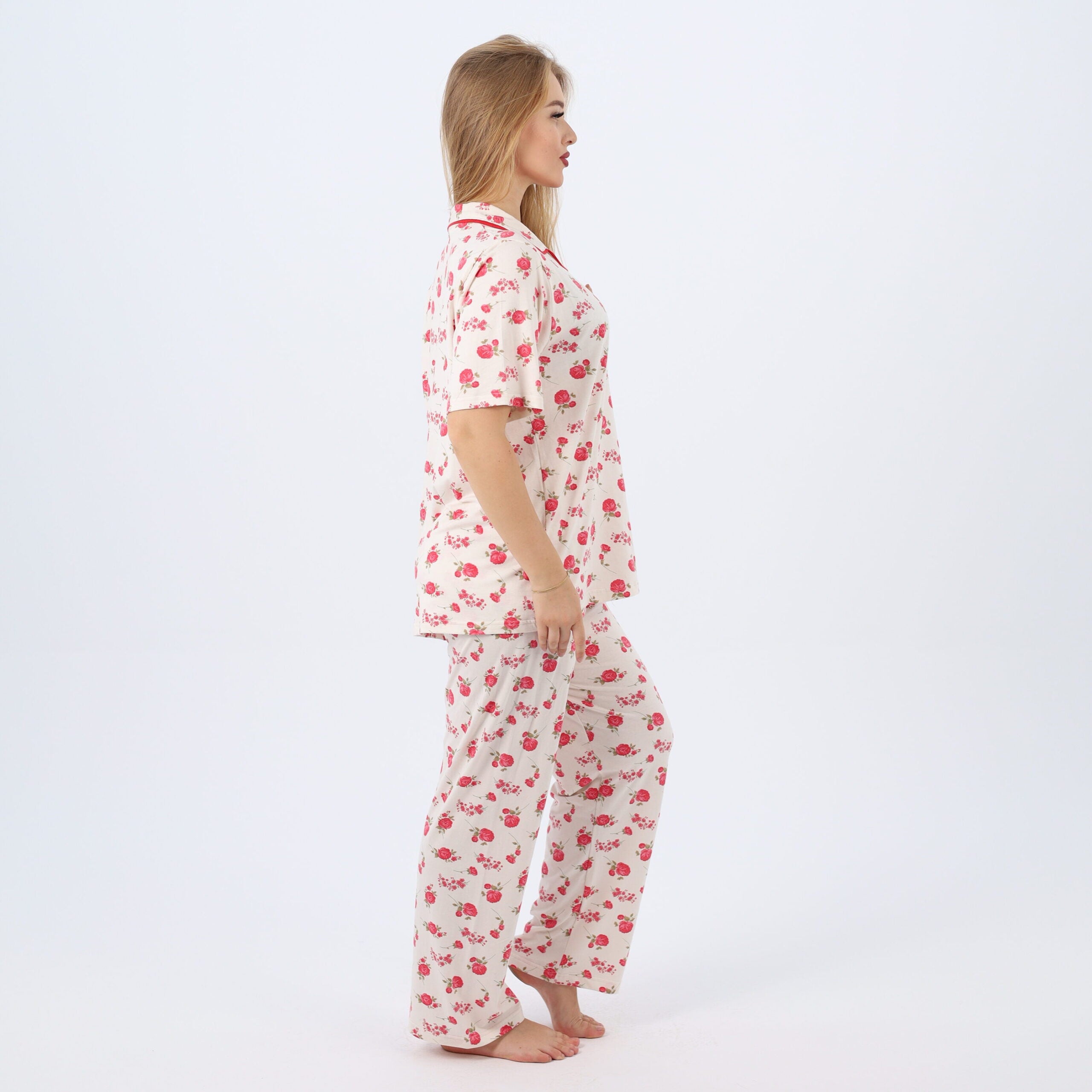 Floral Cotton Pajama Set