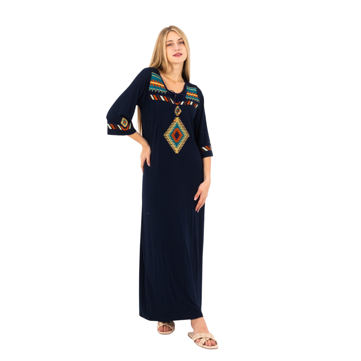 Embroidered Long Abaya