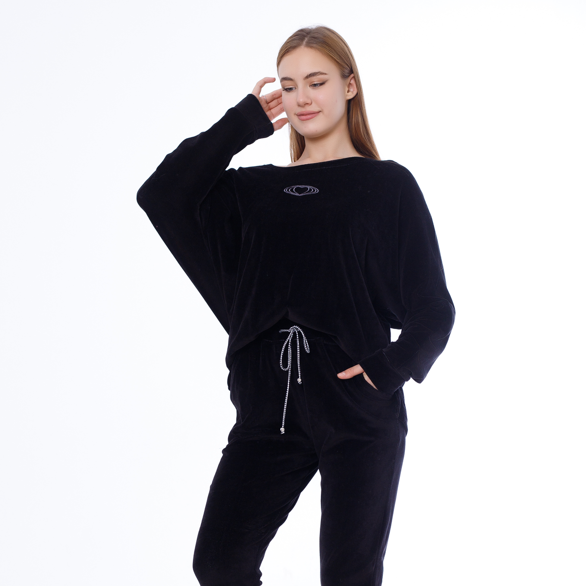 Embroidered Winter Pajama Set
