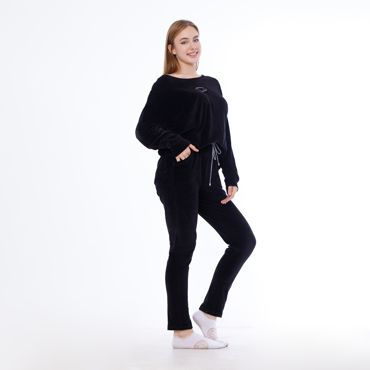 Embroidered Winter Pajama Set