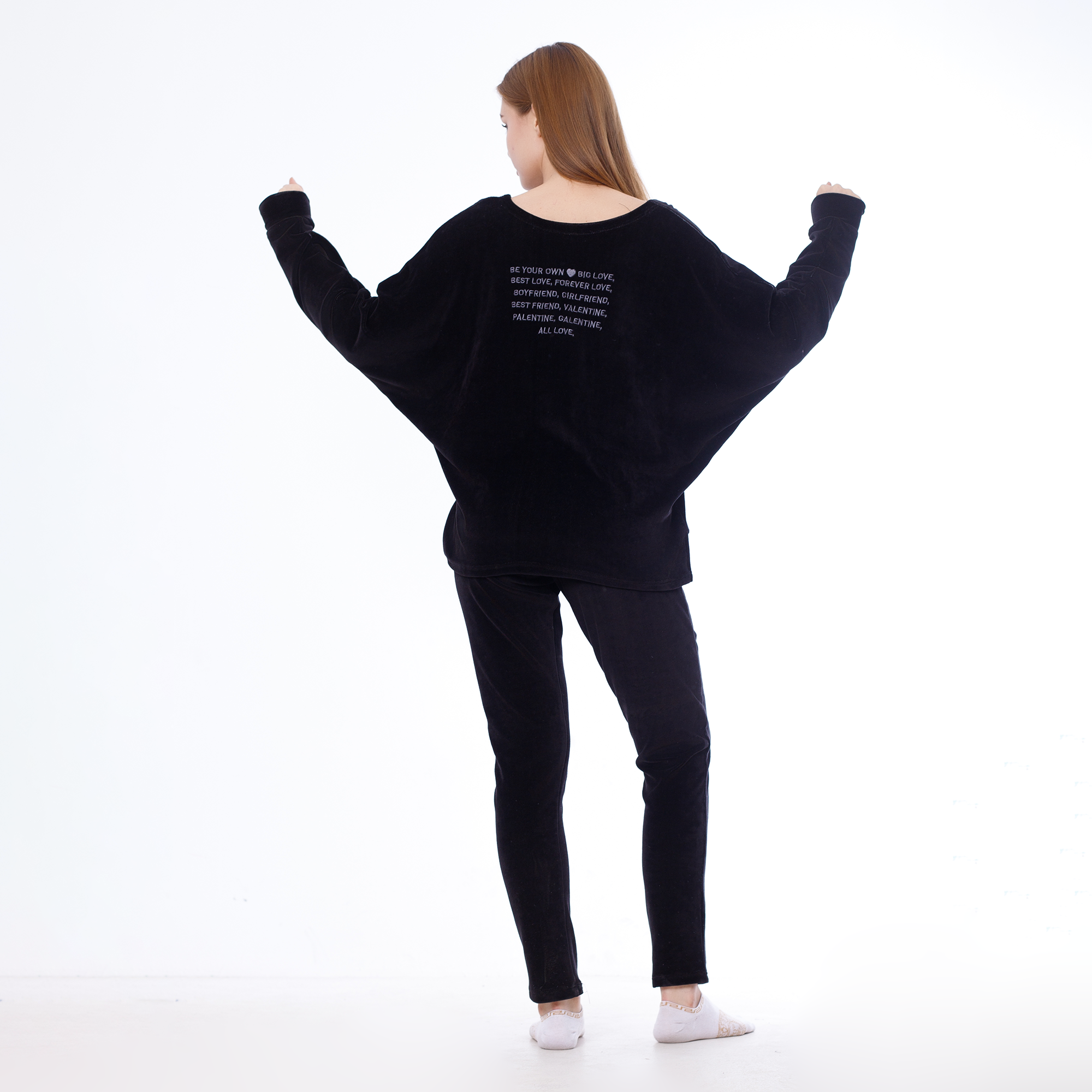 Embroidered Winter Pajama – Cozy Oversized Comfort for All Occasions
