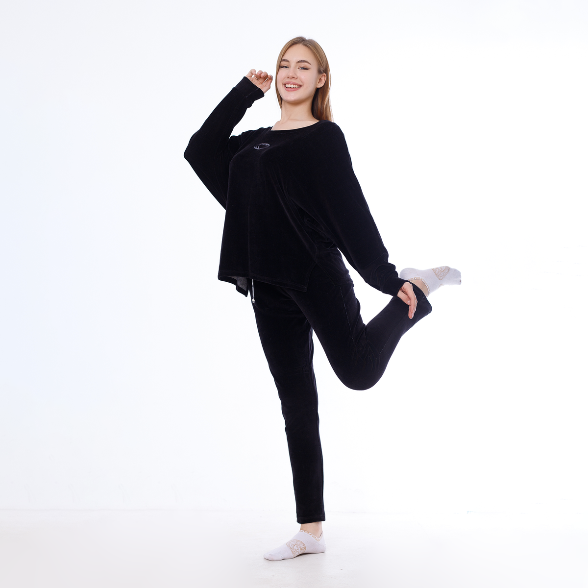 Embroidered Winter Pajama Set