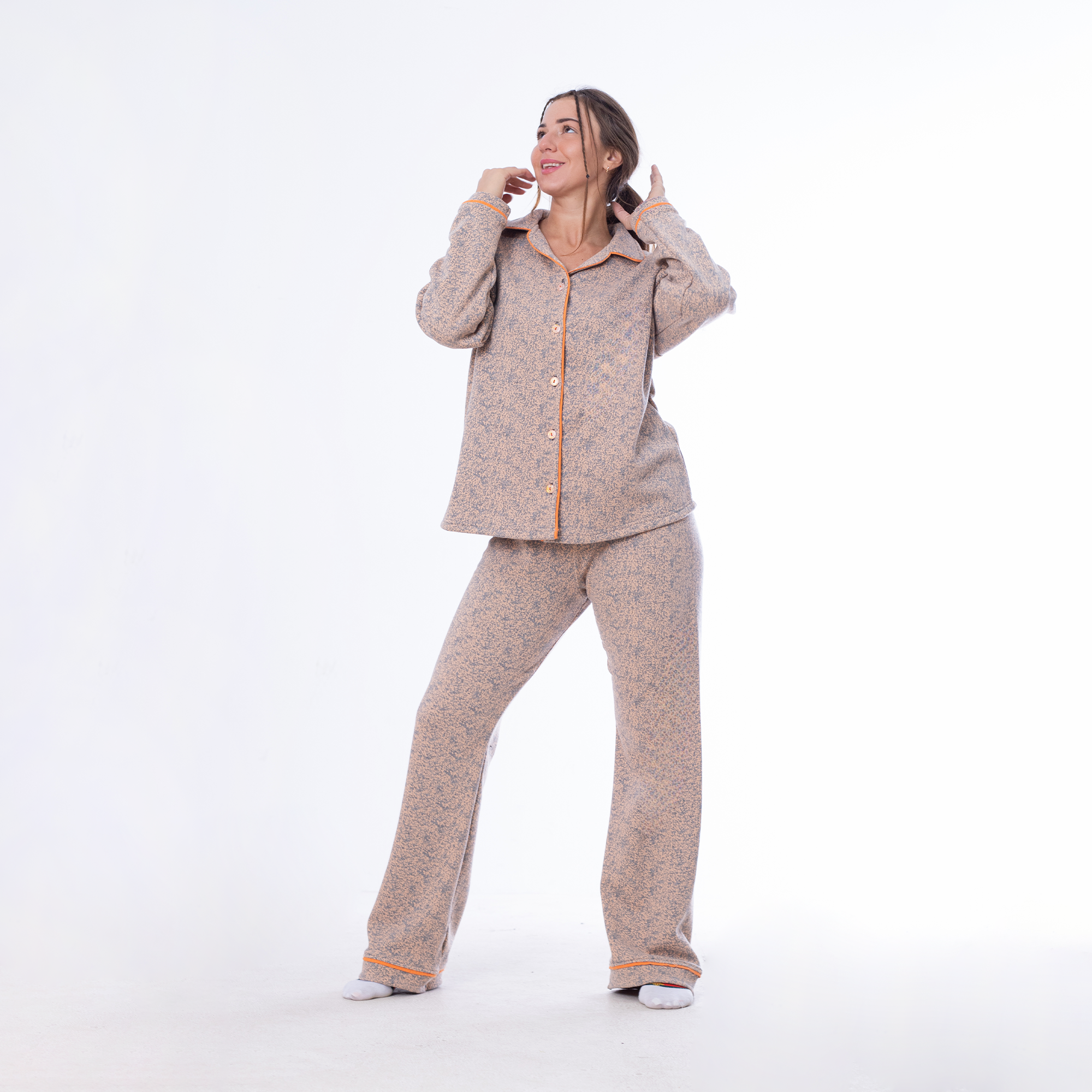 Melton Jacquard Winter Pajama – Warm, Stylish & Premium Quality