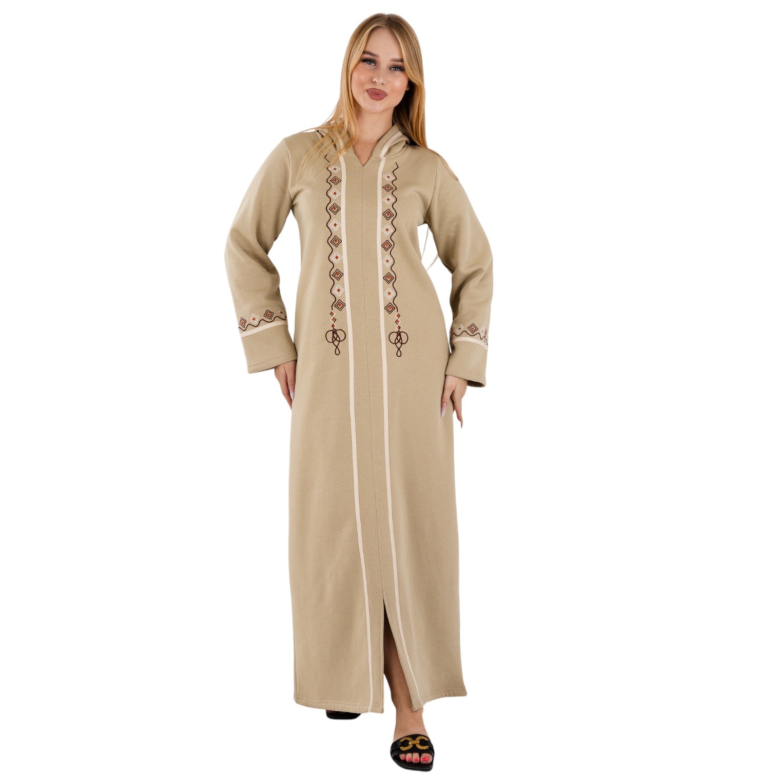 Women’s Embroidered Long Abaya – Elegant & Comfortable