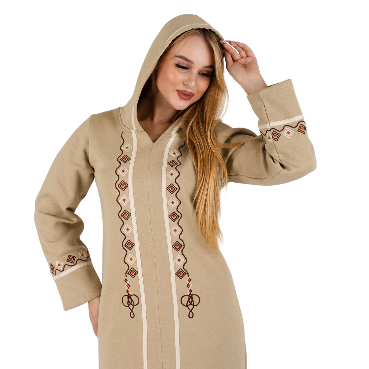 Sahara Embroidered Hooded Abaya | FW26