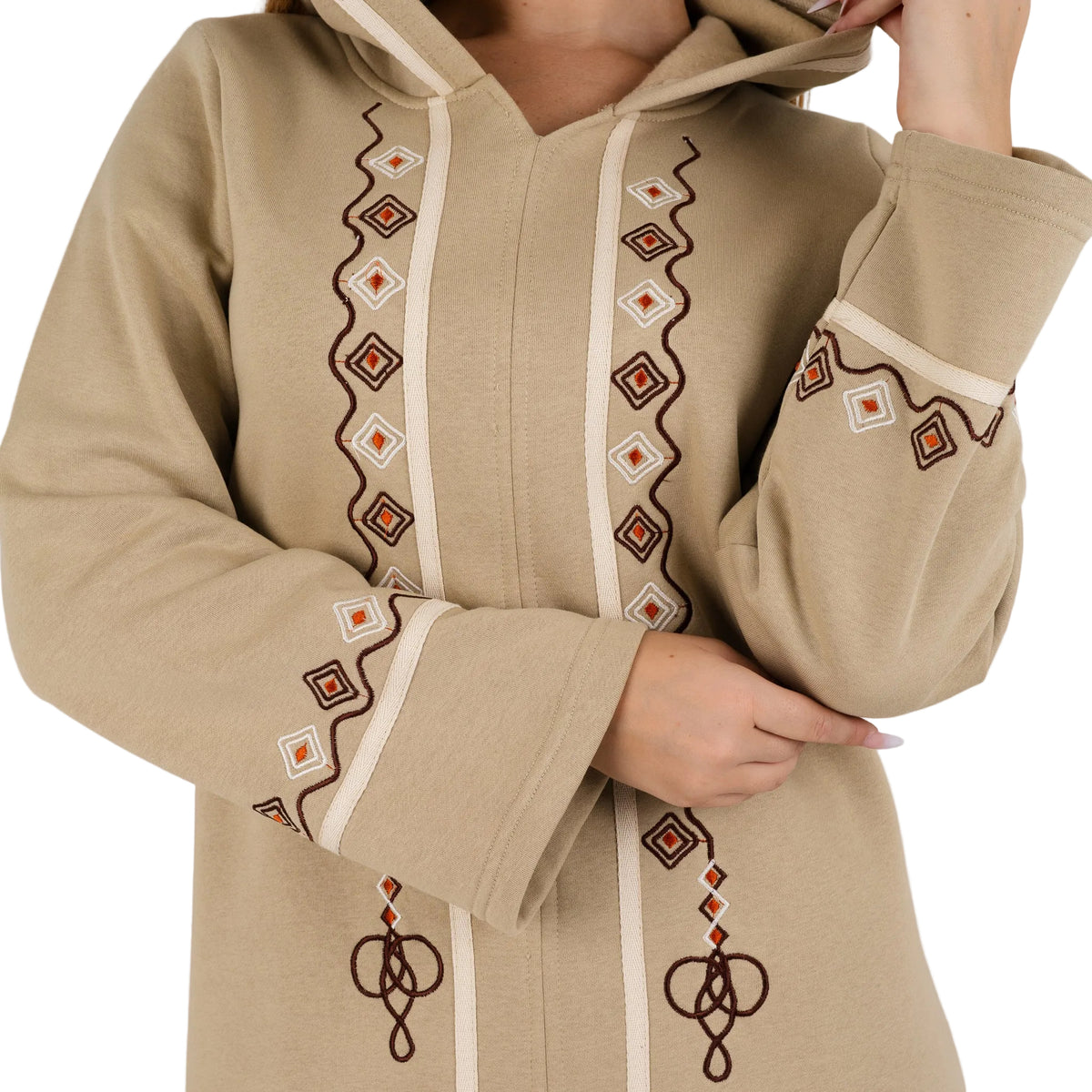 Sahara Embroidered Hooded Abaya | FW26