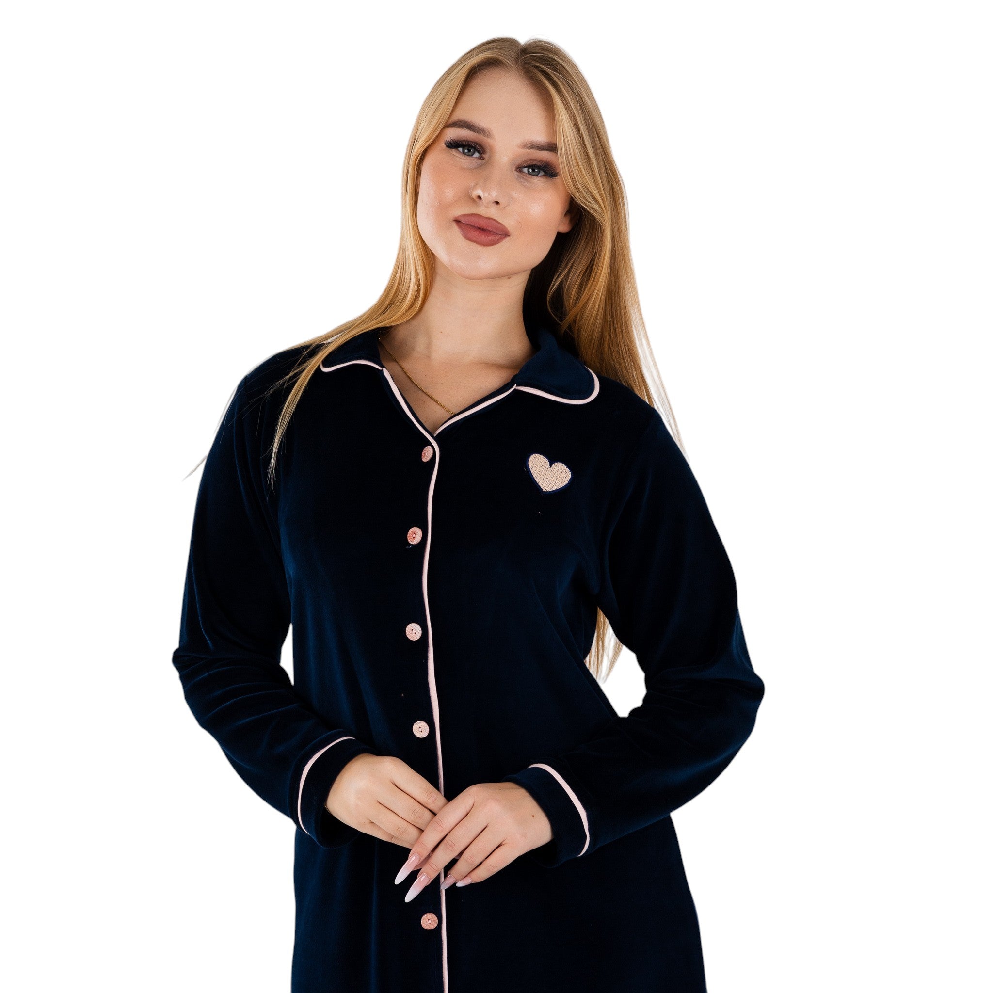 Classic Buttoned Trim Nightgown | FW26