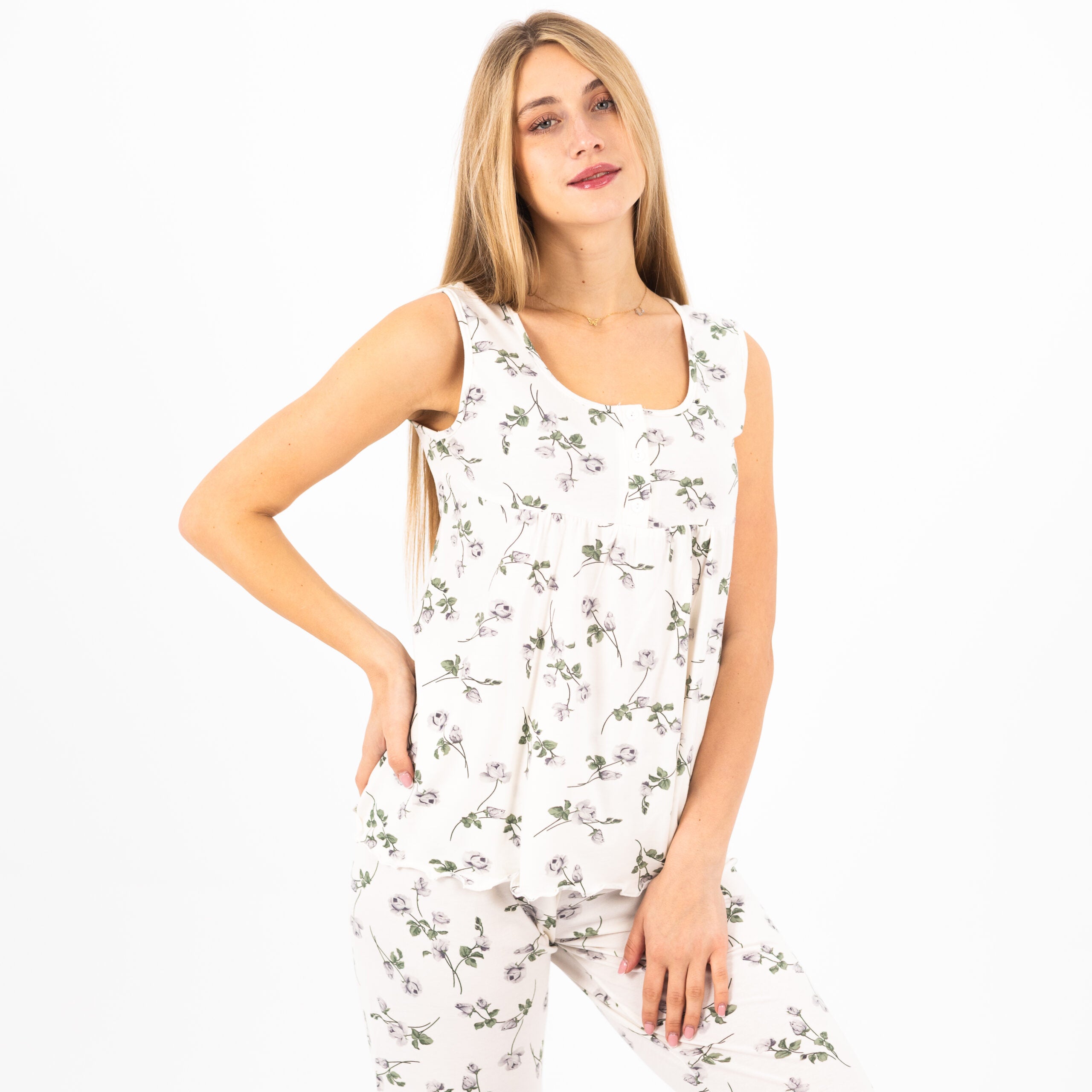 Women's Summer Pajama Set - 100% Cotton