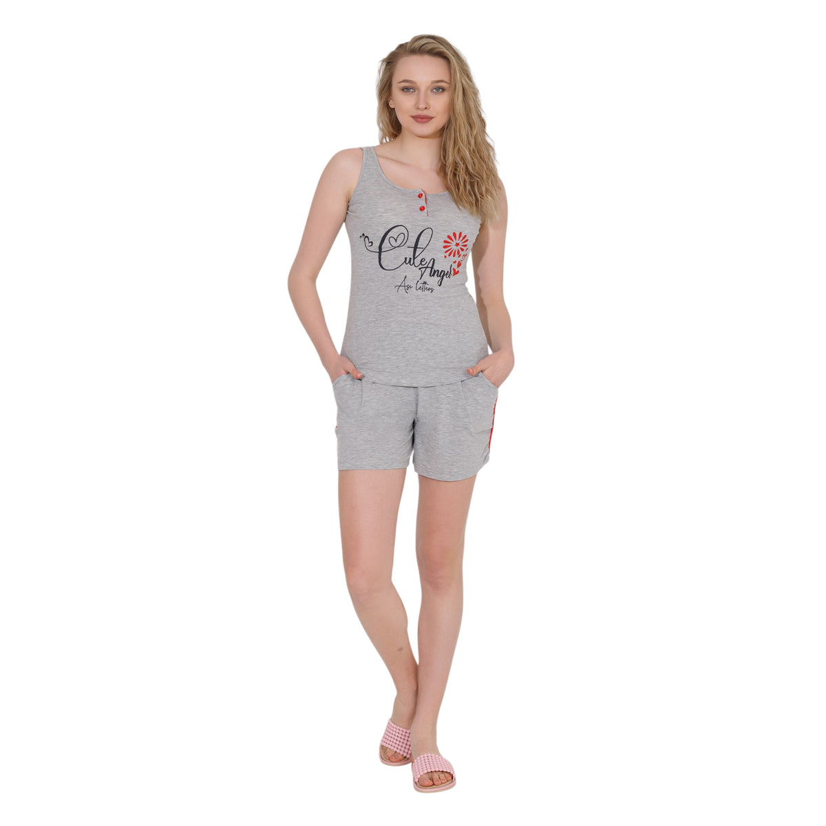 Sleeveless Hot Short Pajama Set