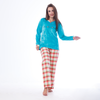 Winter Checkered Velvet Cotton Pajama Set