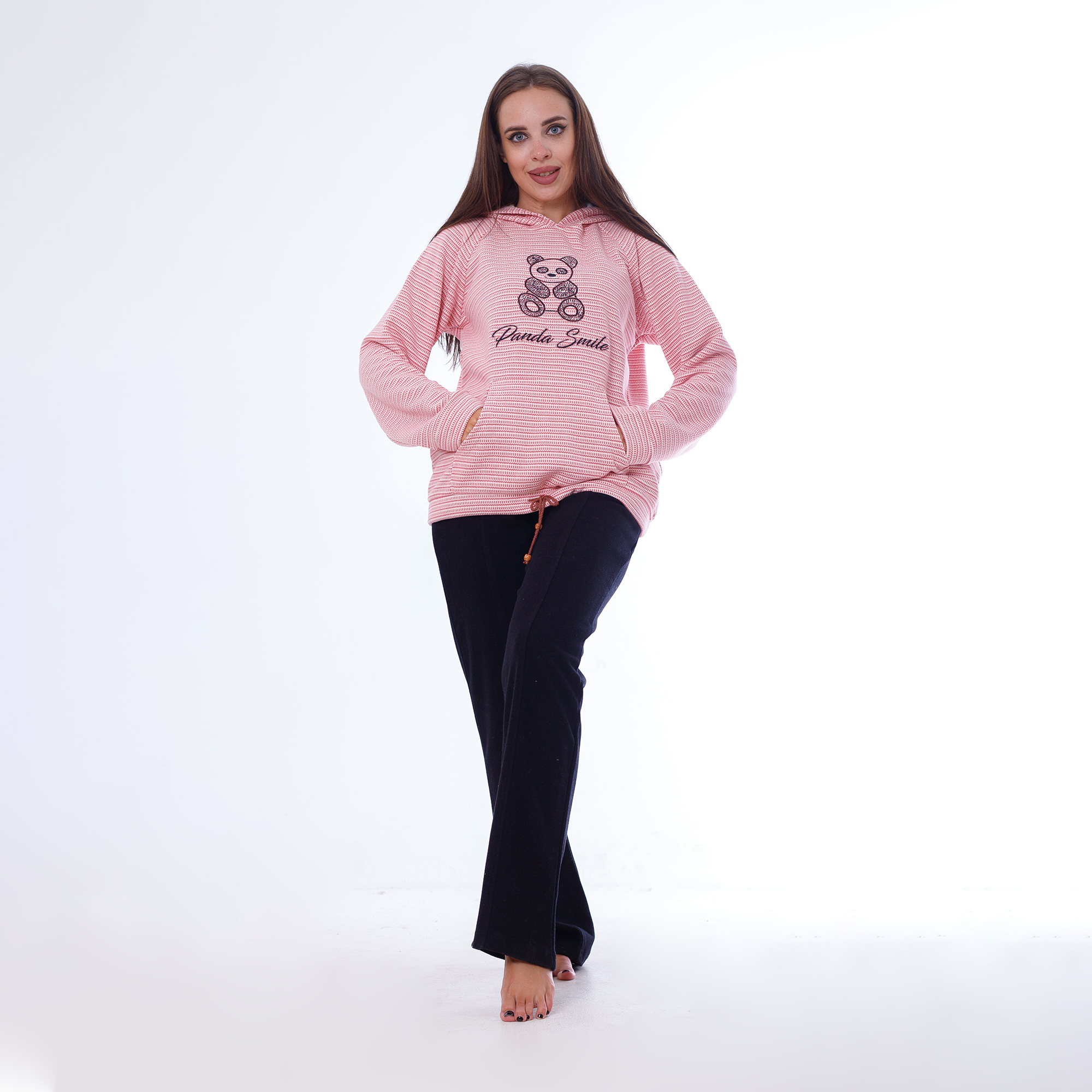 Winter Embroidered Milton Cotton Pajama Set