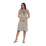 Printed Sleeveless Nightgown