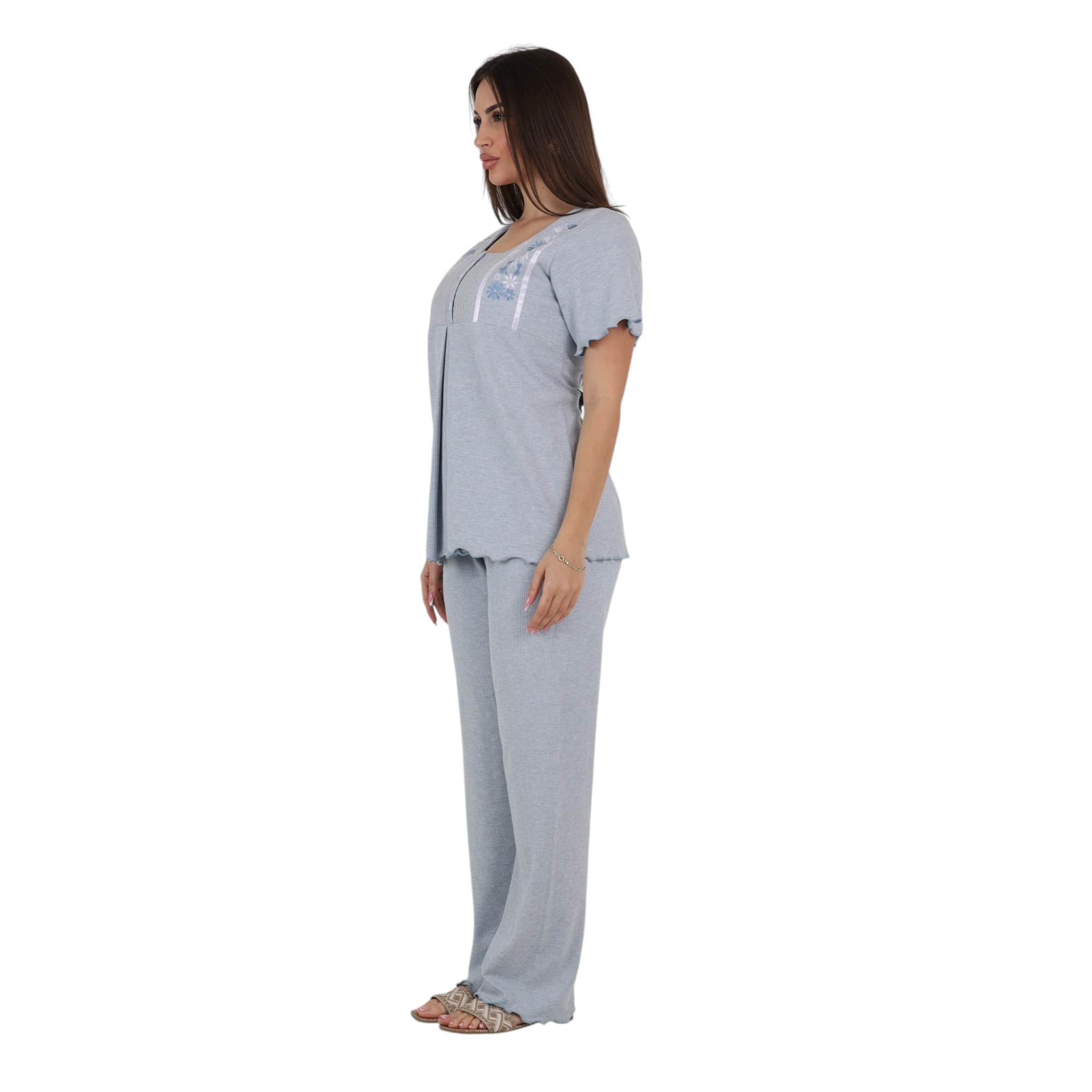 Plus Size Pajama Set (4XL–6XL) – Relaxed Comfort Fi